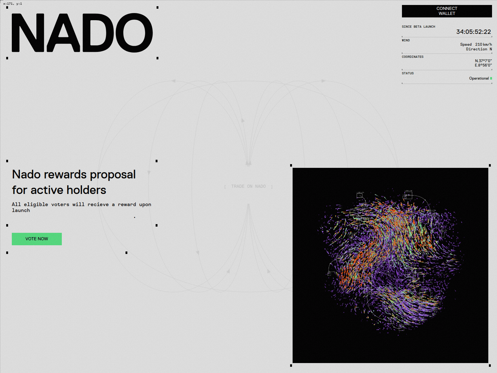 Screenshot of rewards-nado.xyz