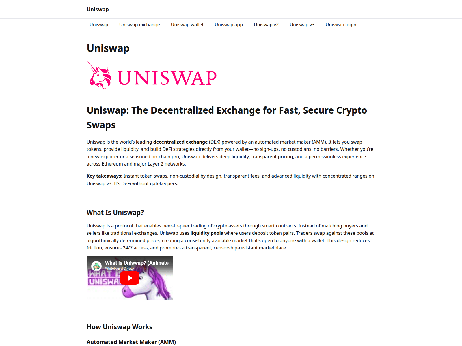 Screenshot of app-uniswap.to