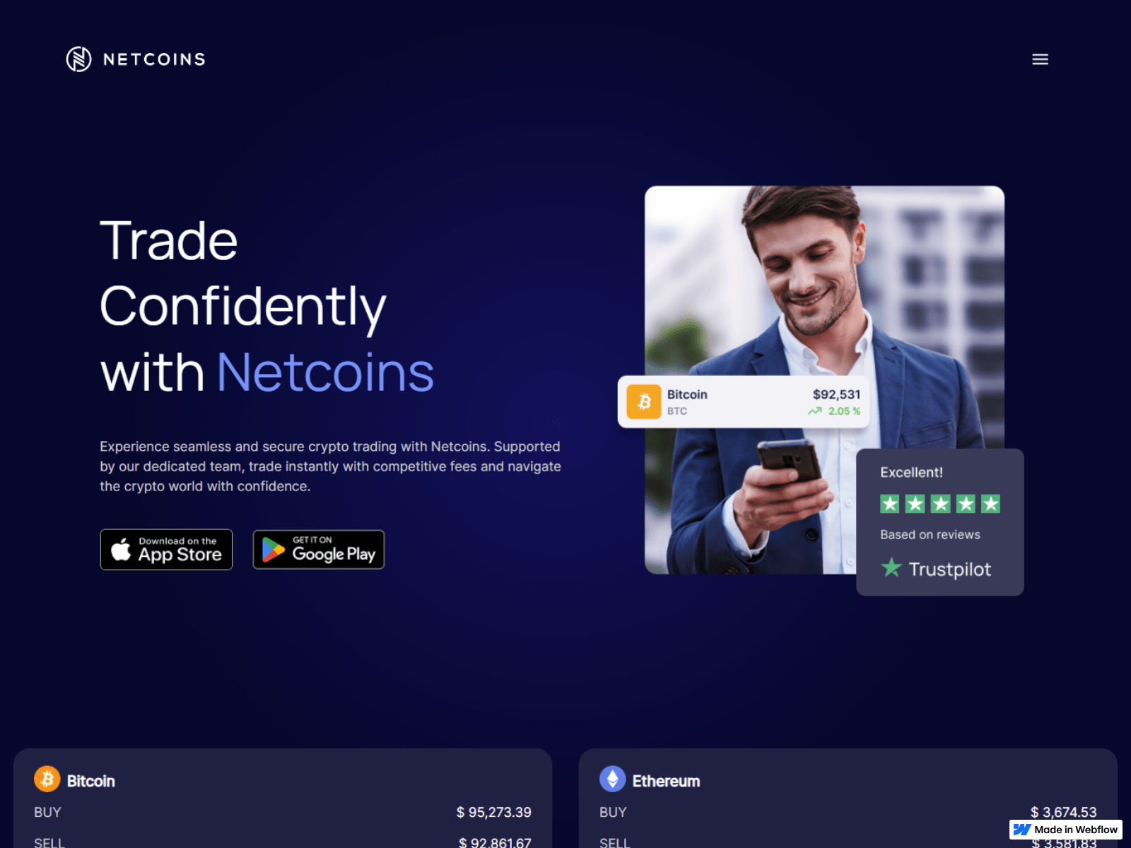 Screenshot of page--en-netcoins---com-cdn---autth.webflow.io