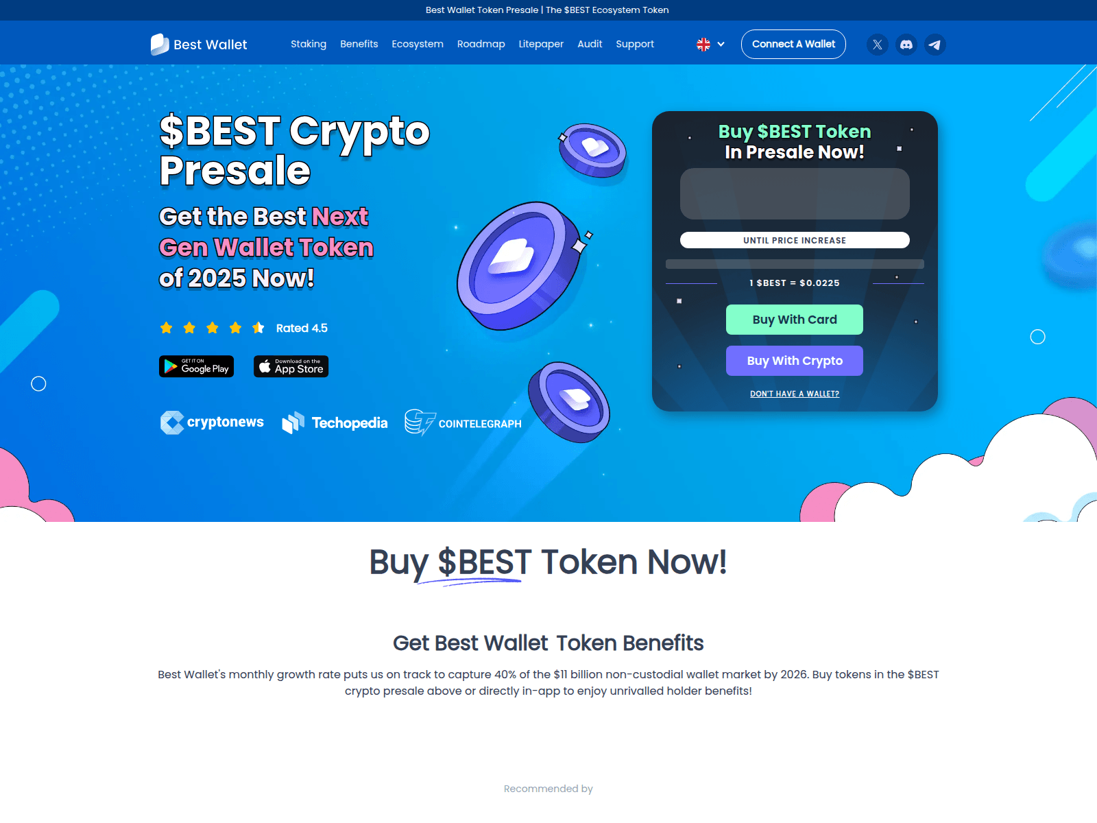 Screenshot of bestwallettoken.crescentnetworks.co.ke