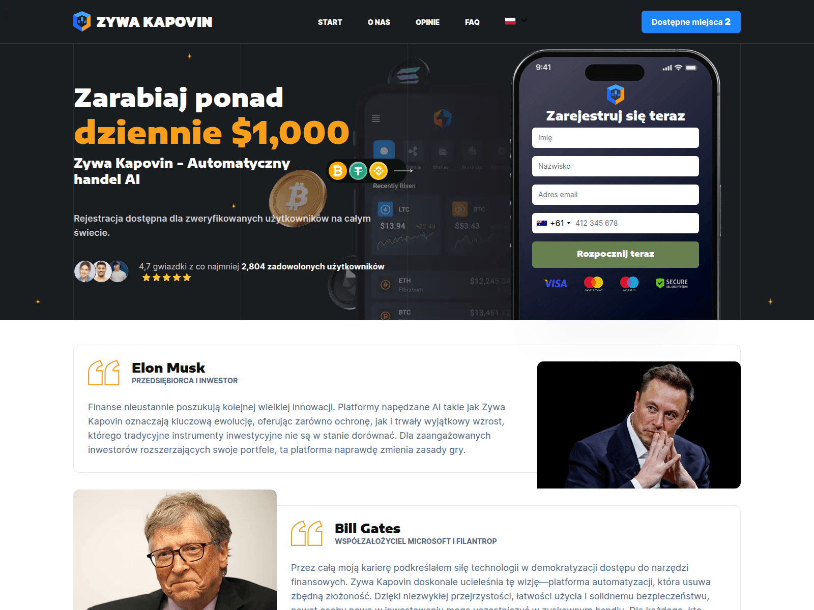 Screenshot of zywakapovin.biz