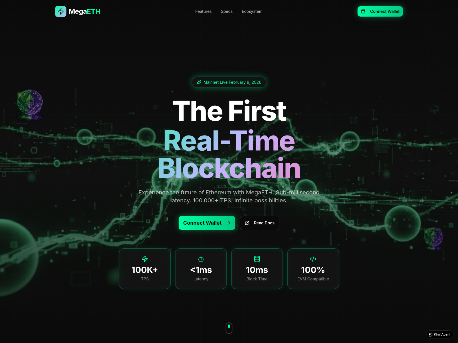 Screenshot of network-megaeth.com