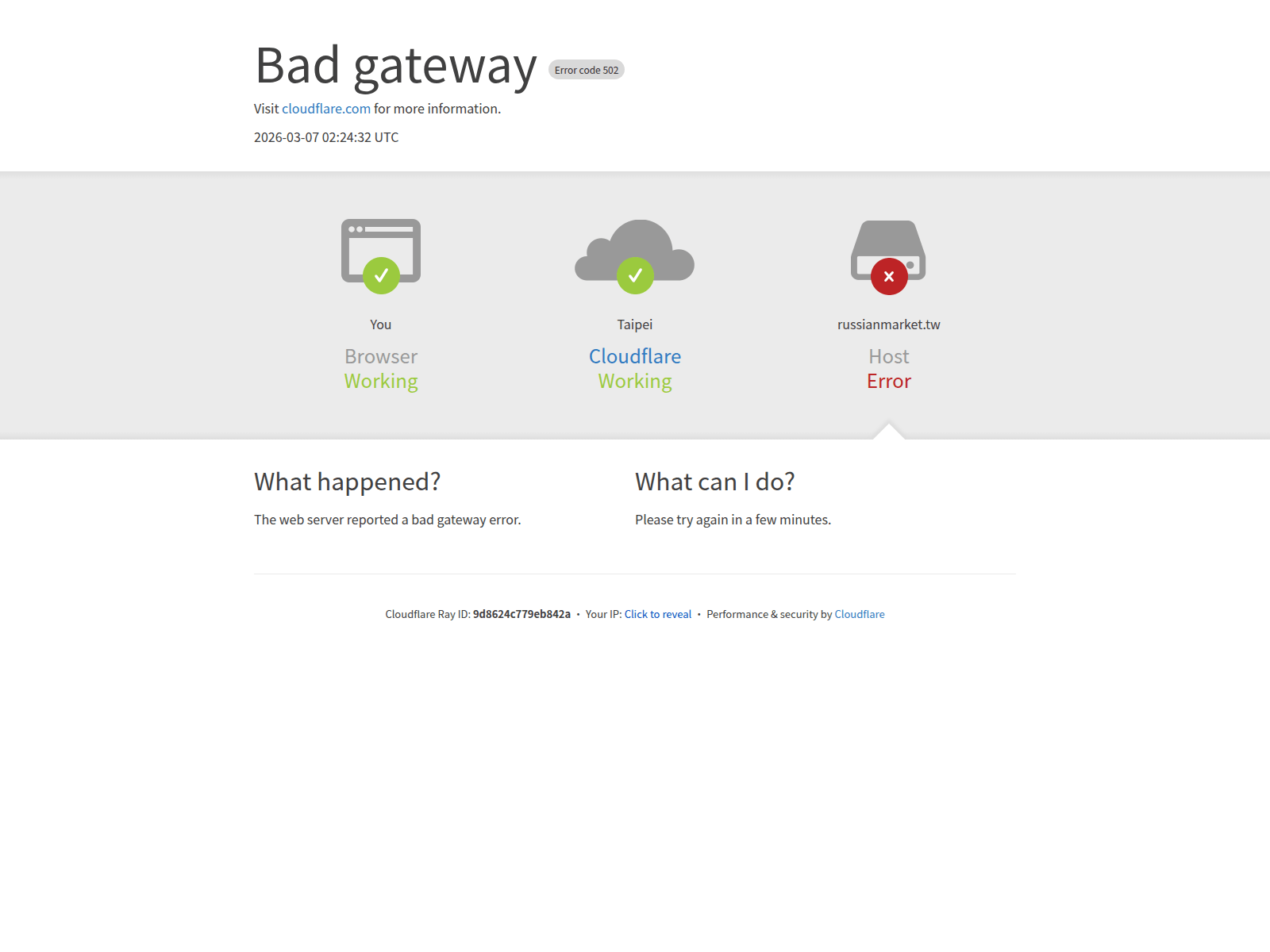 Screenshot of russianmarket.tw