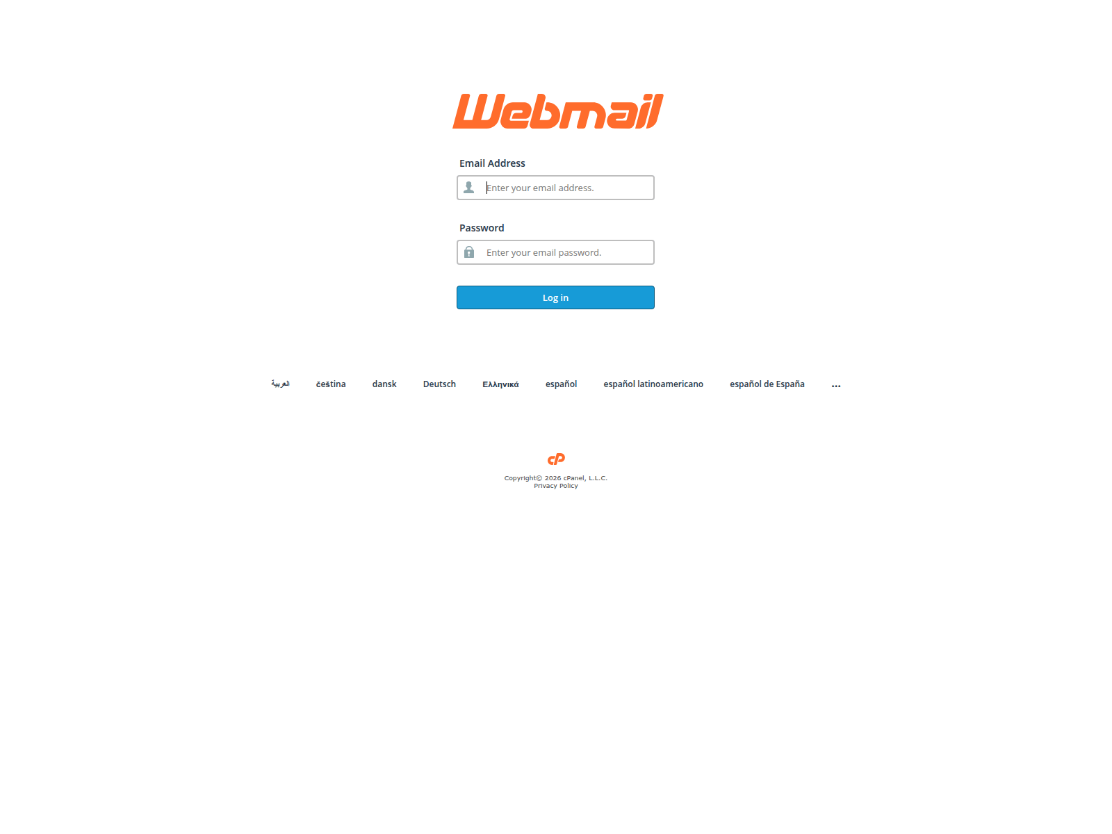 Screenshot of webmail.newscoinbase.com