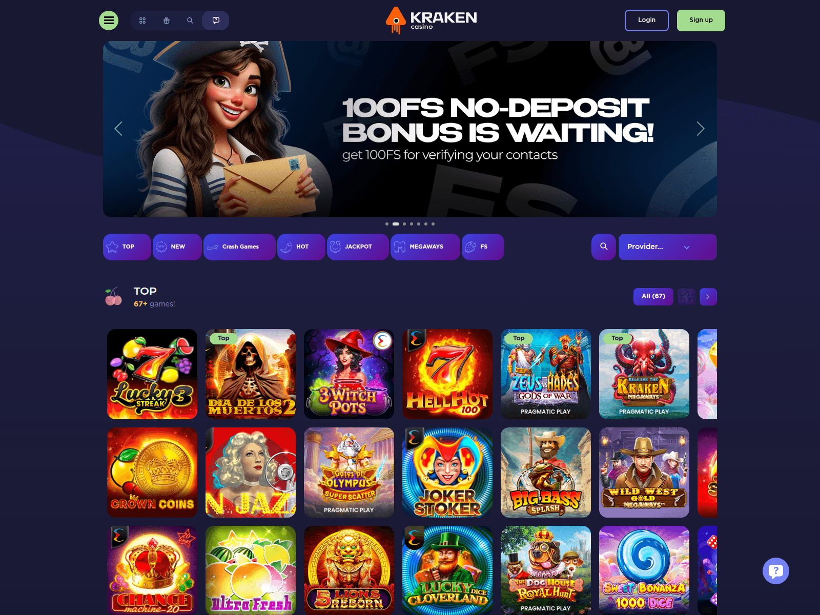 Screenshot of kztkraken.com