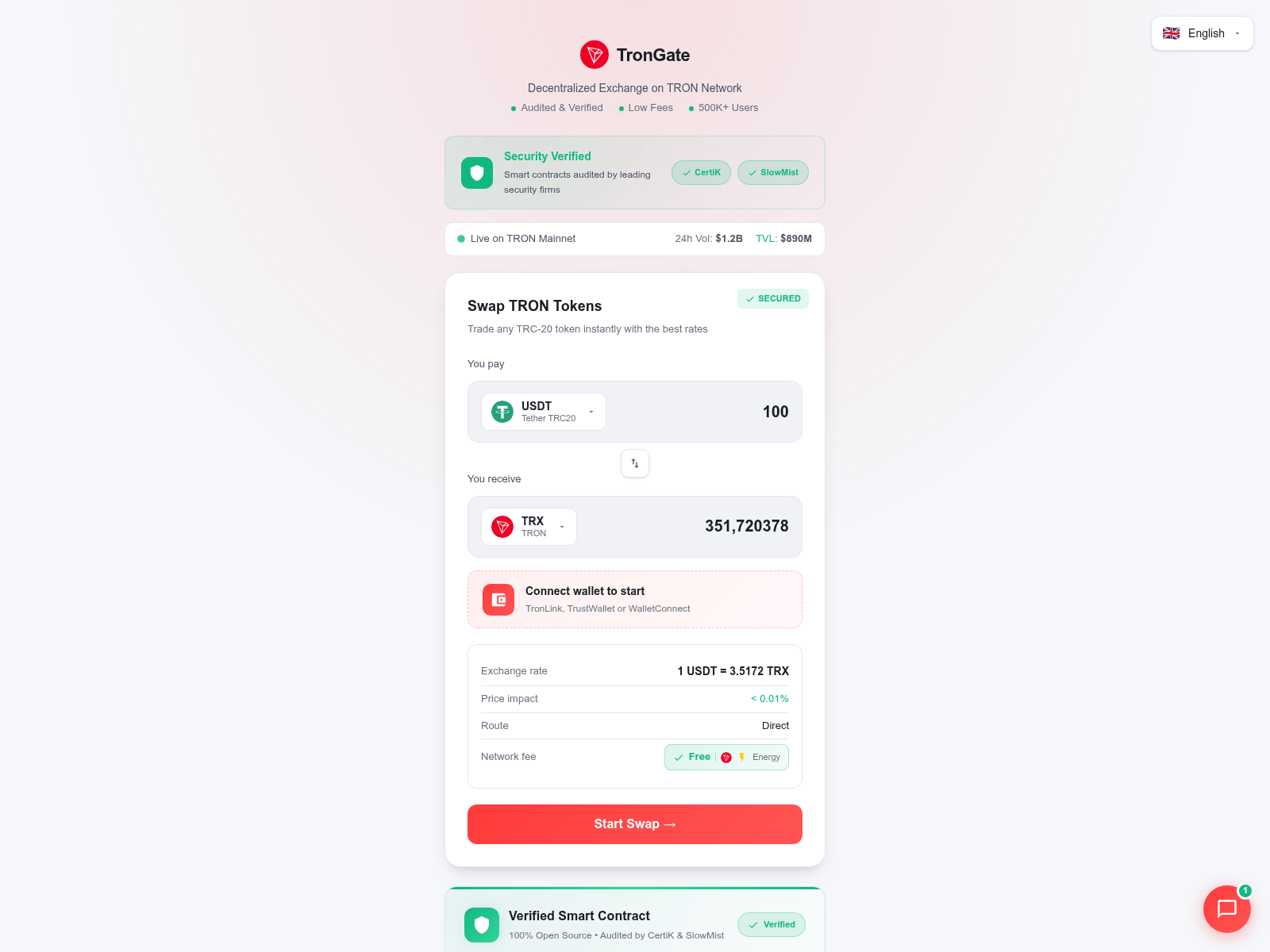 Screenshot of trongate.app