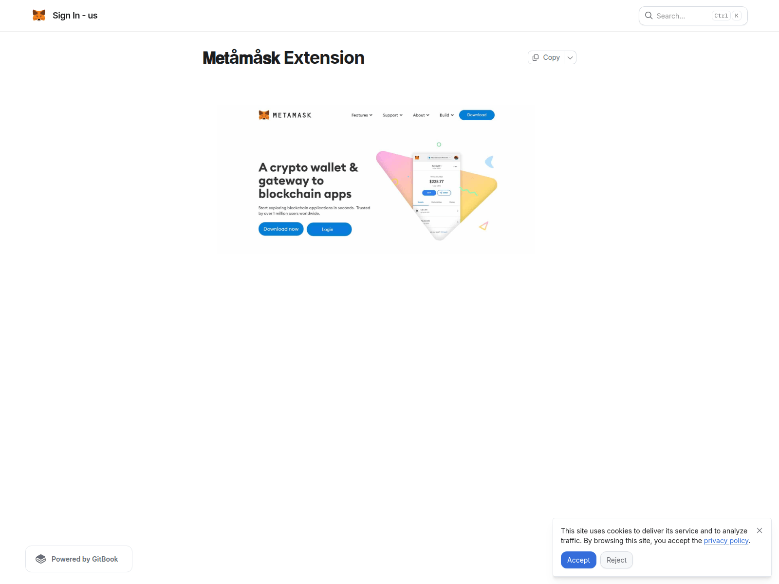 Screenshot of metaamskxtnsion.gitbook.io