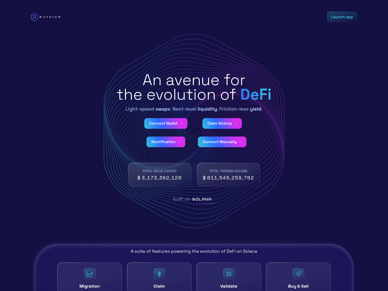 Screenshot of rayydium.com