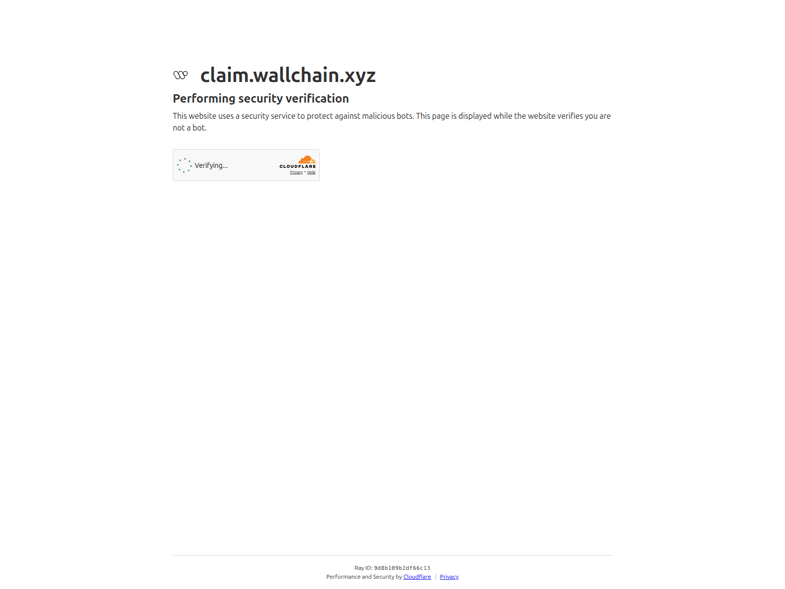 Screenshot of claim.wailchain.com