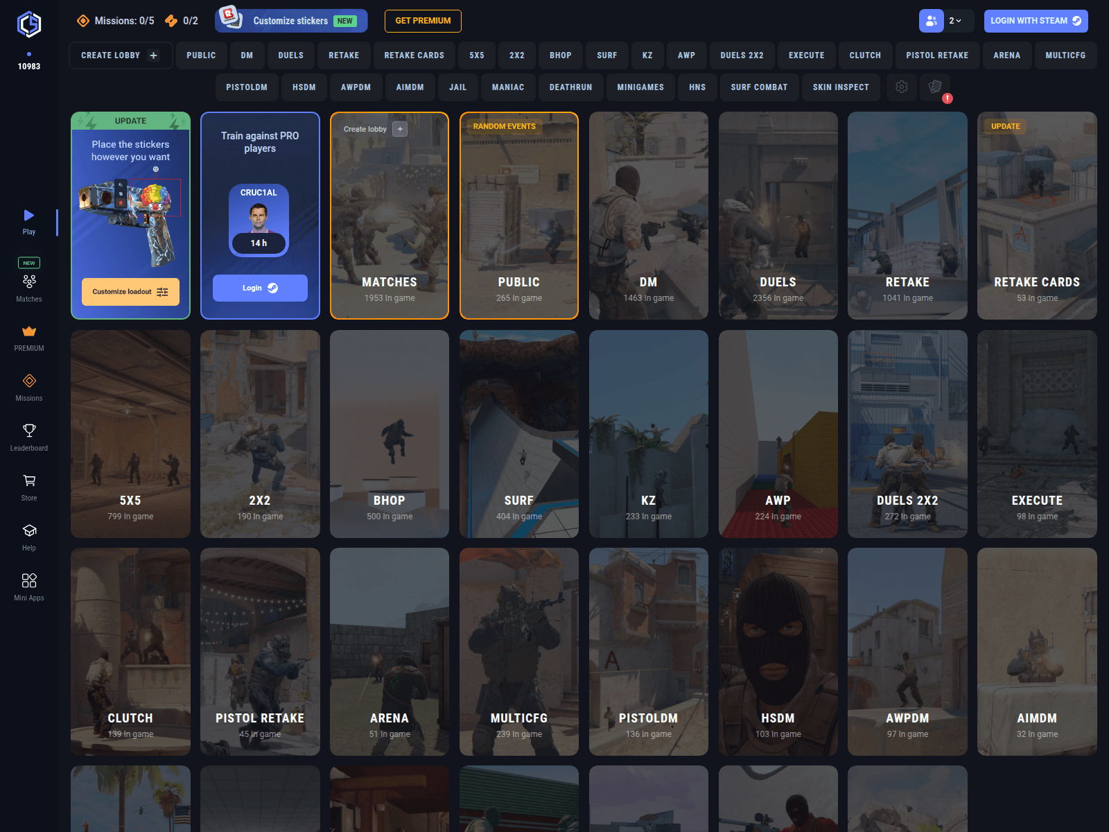 Screenshot of cybershoke.com.ru