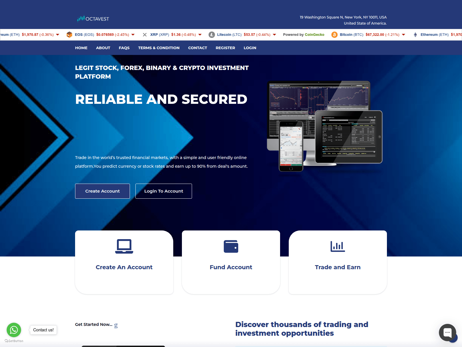 Screenshot of octavestltd.com