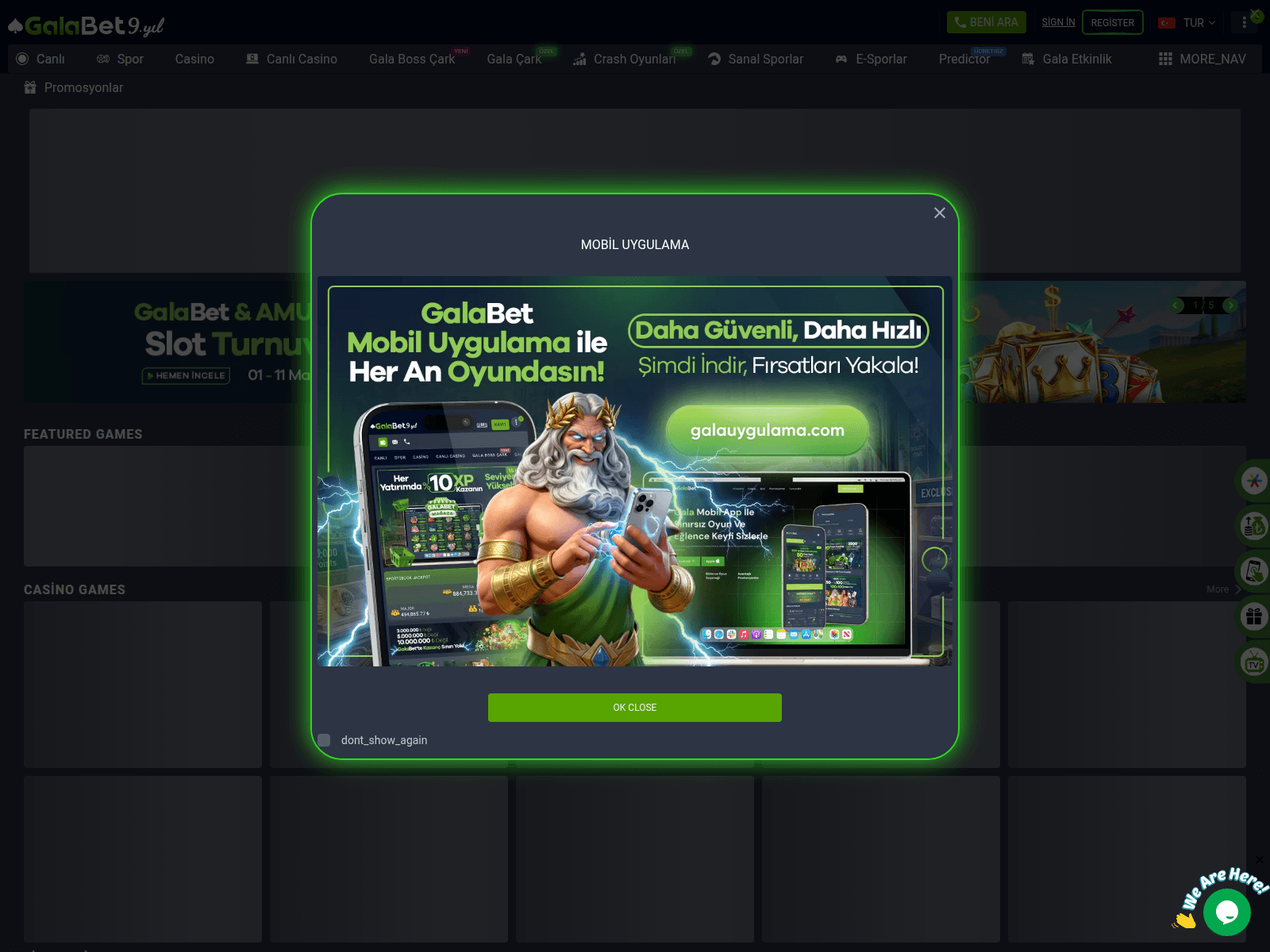 Screenshot of 1063galabet.com