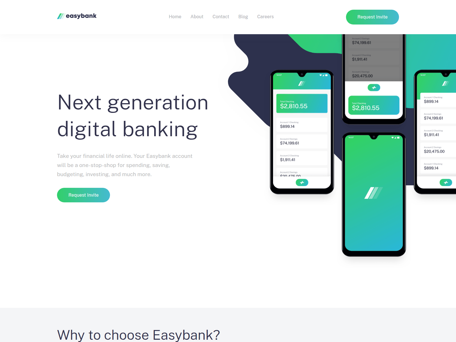 Screenshot of easybank-sage.vercel.app