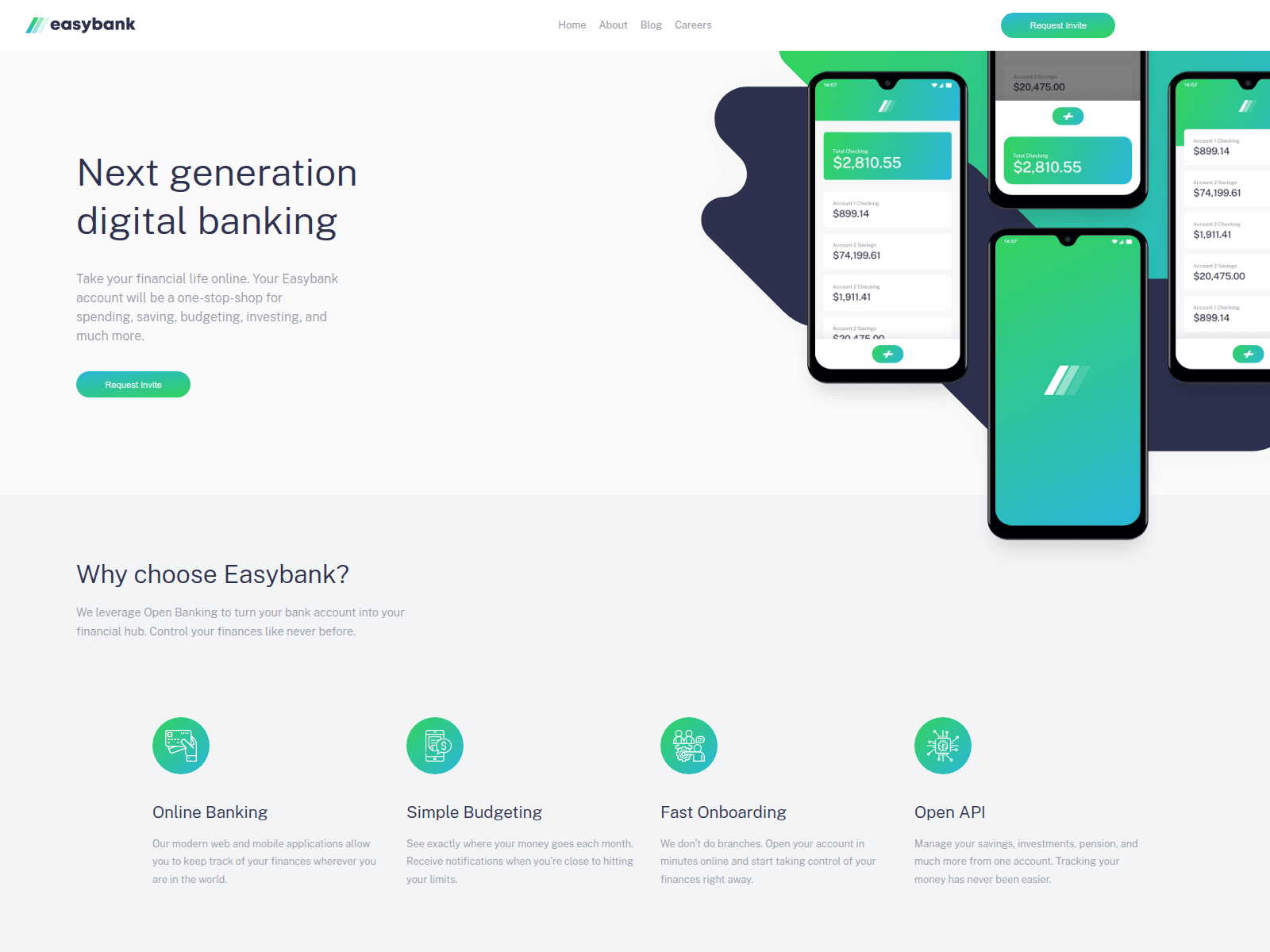 Screenshot of easybank-landing-page-design.vercel.app