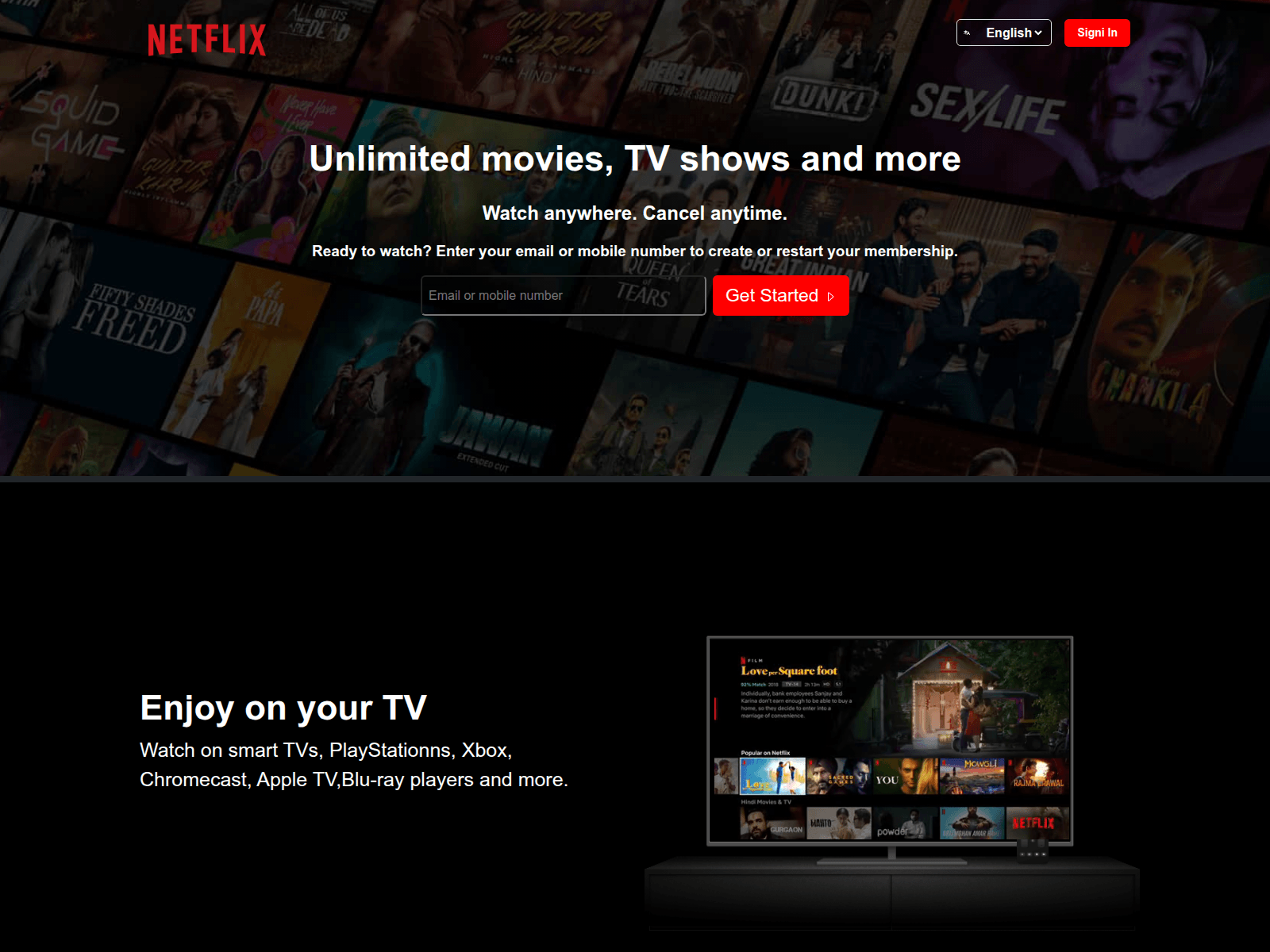 Screenshot of netflix-clone-iota-five.vercel.app