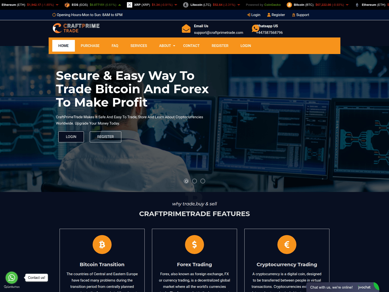 Screenshot of craftprimetrade.com