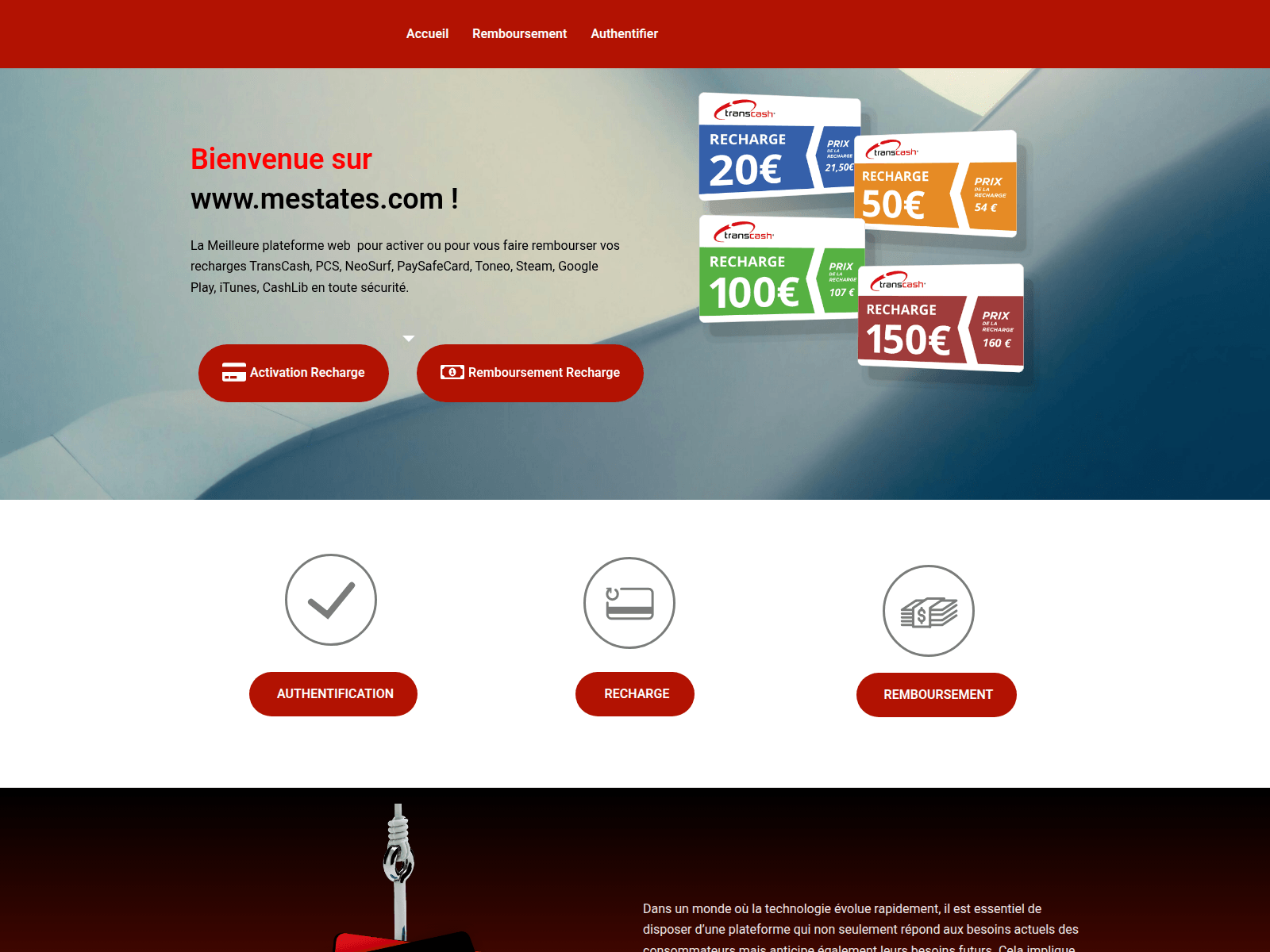 Screenshot of messtates.com