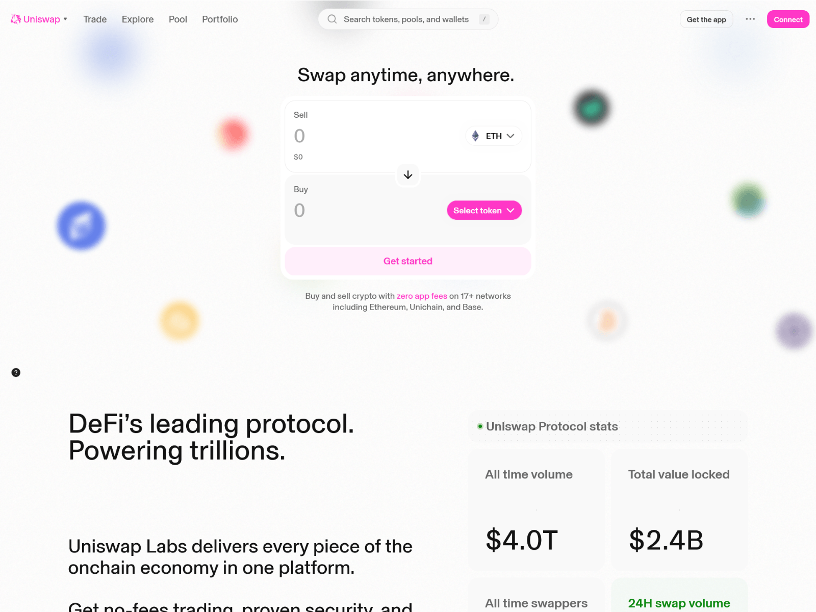Screenshot of uniwsap.github.io