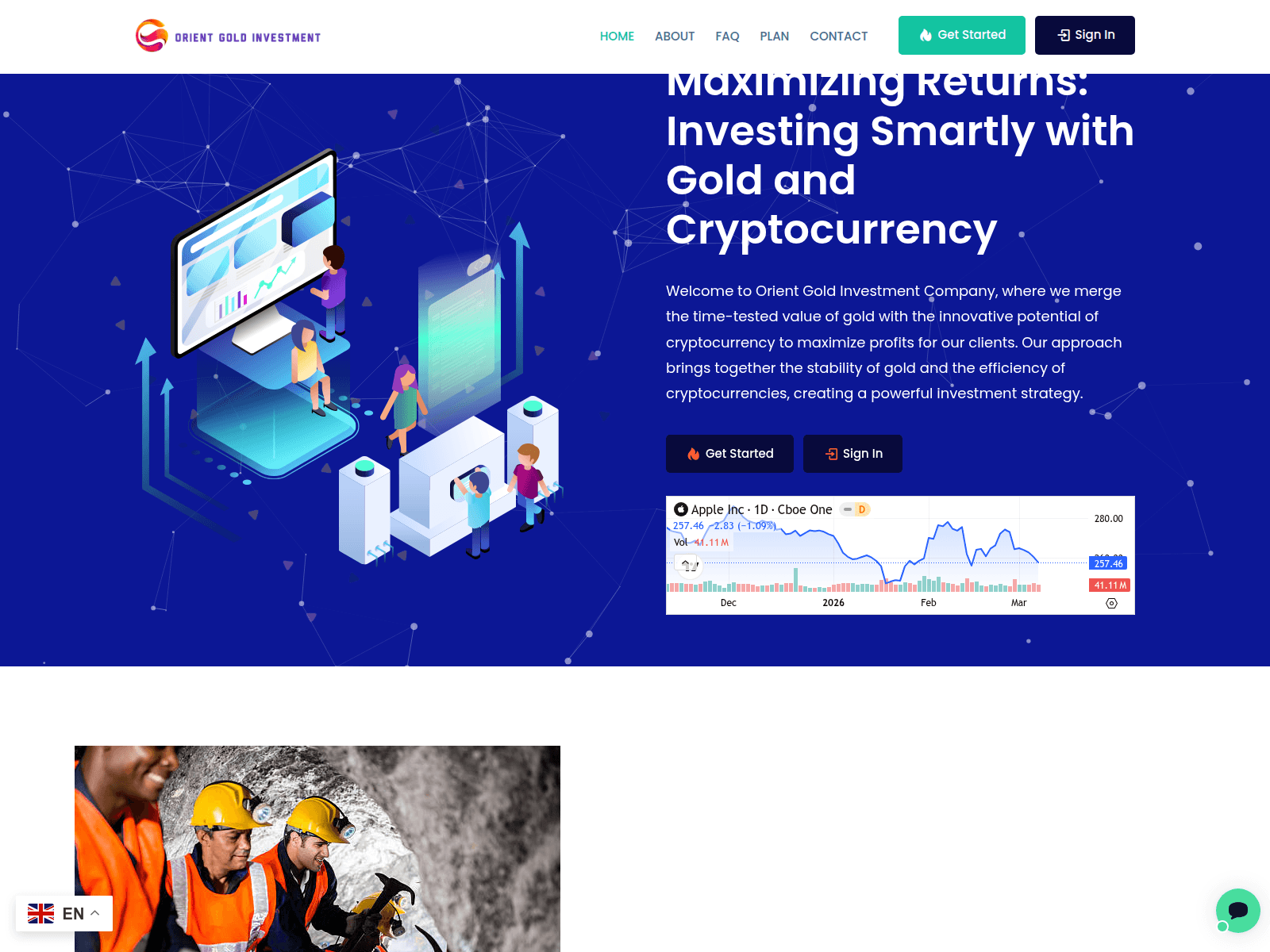 Screenshot of orientinvest.ltd