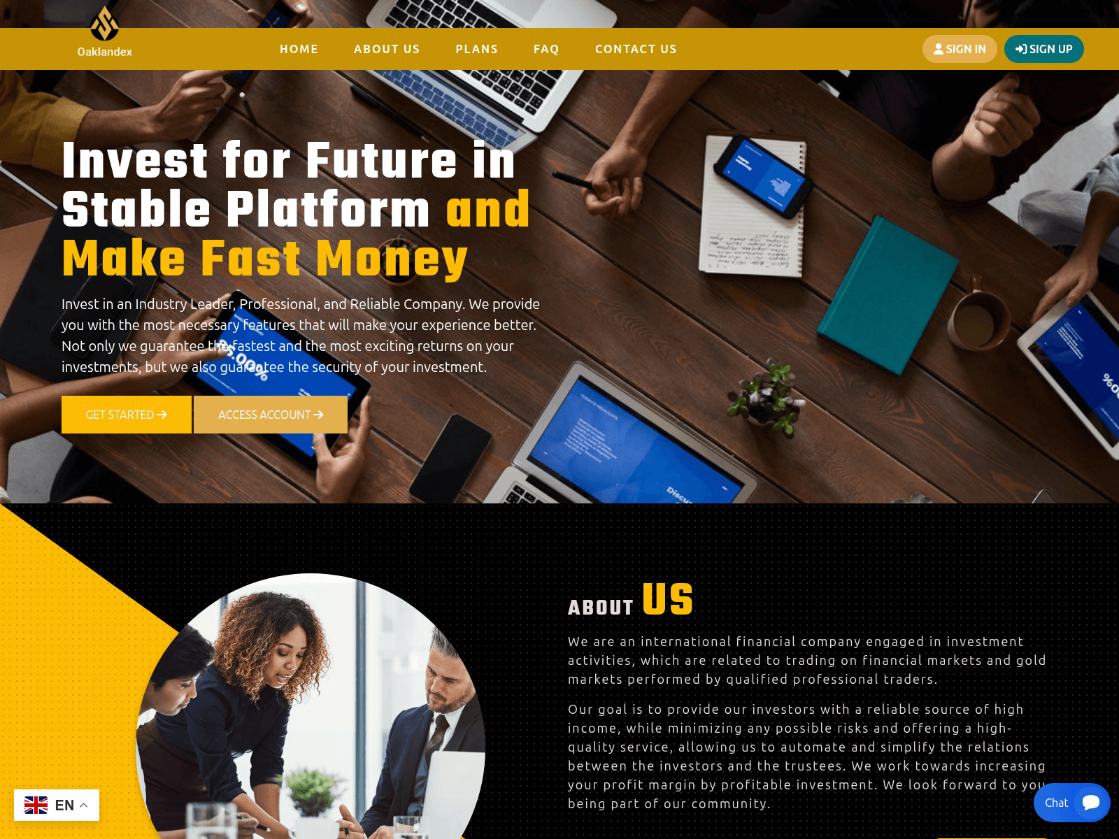 Screenshot of oaklandex.sa.com
