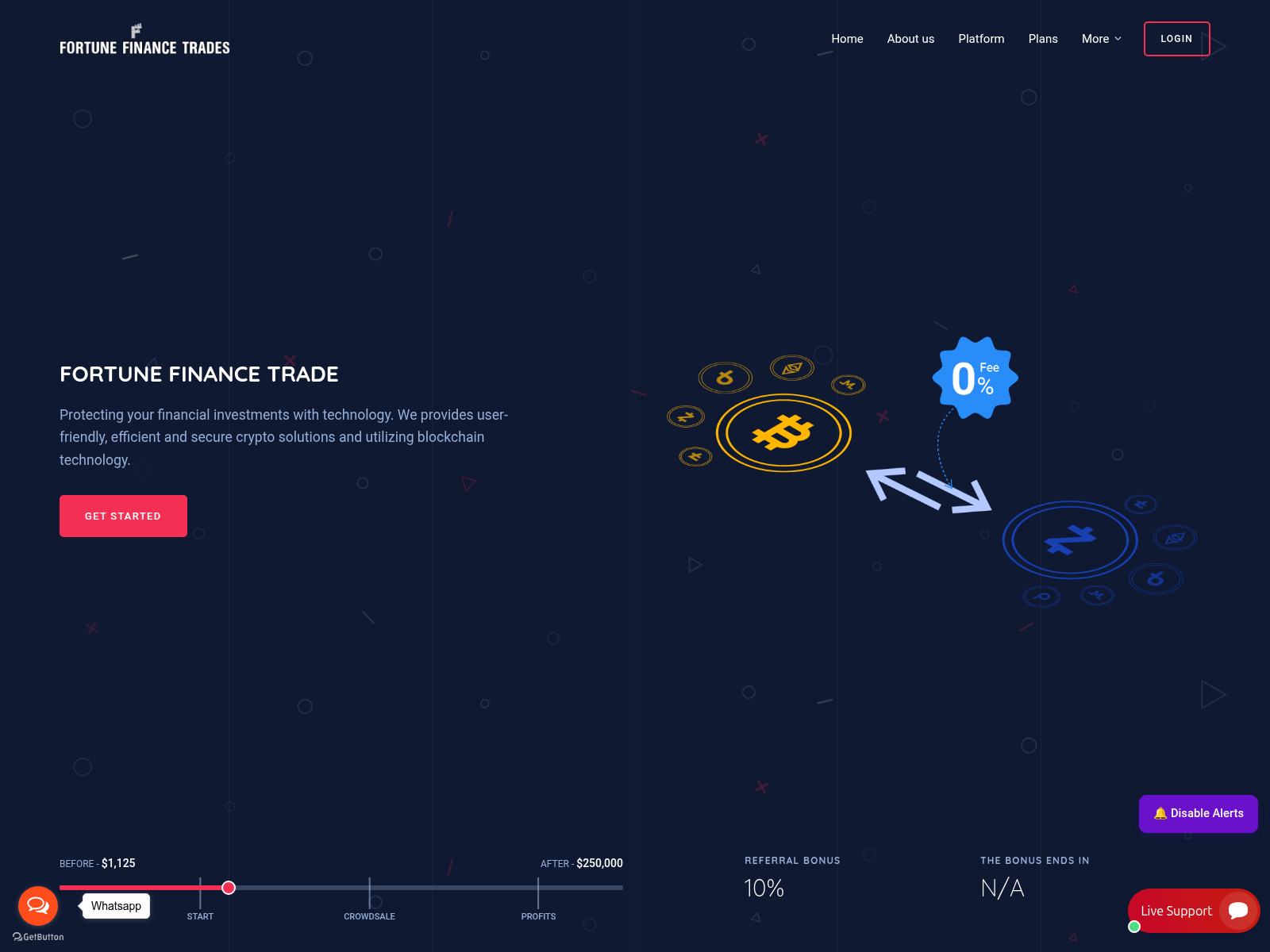 Screenshot of fortunefinancetrade.com