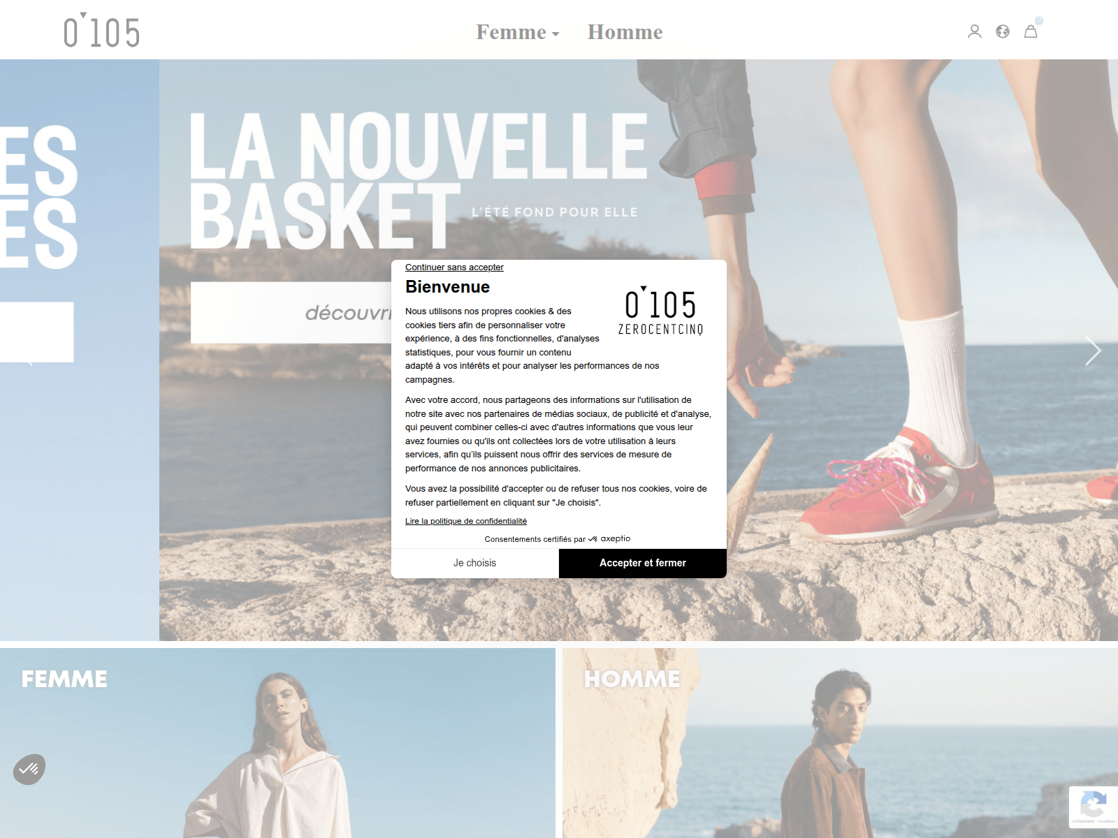 Screenshot of 0-105.com