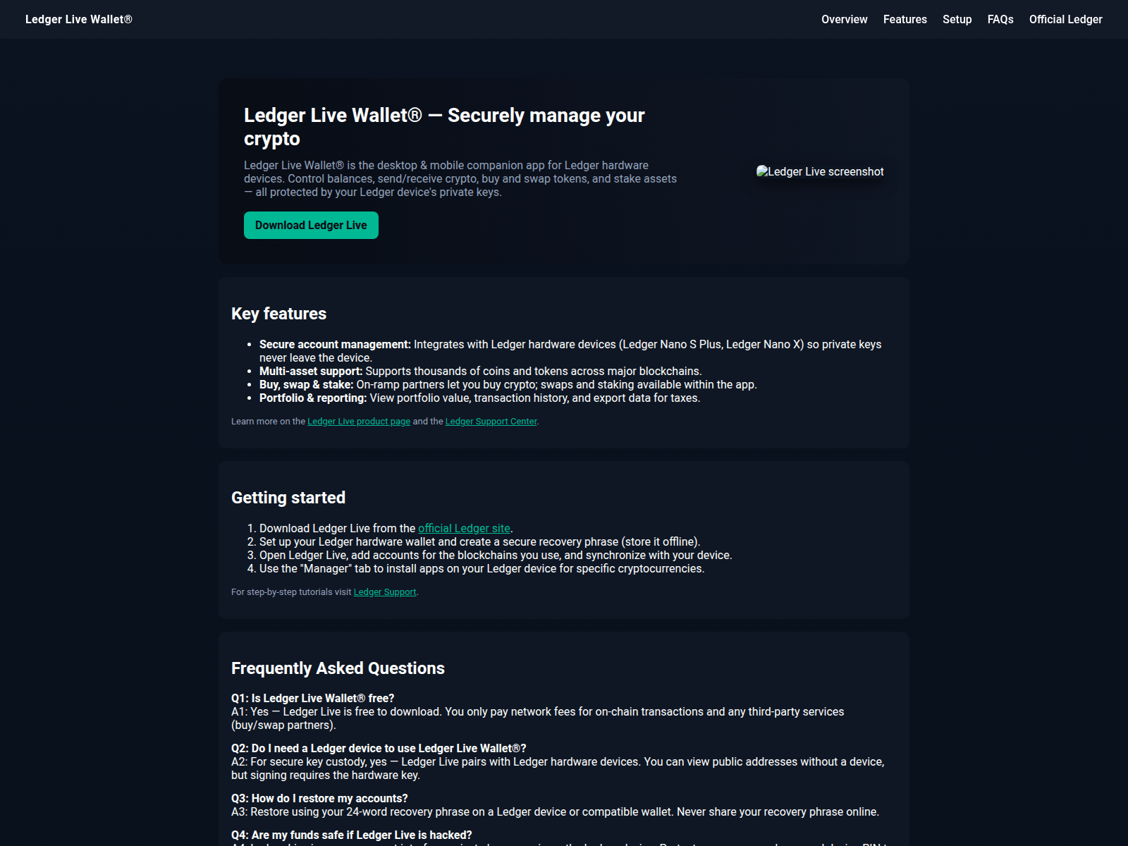 Screenshot of en-us-ledgerlivewallet.pages.dev