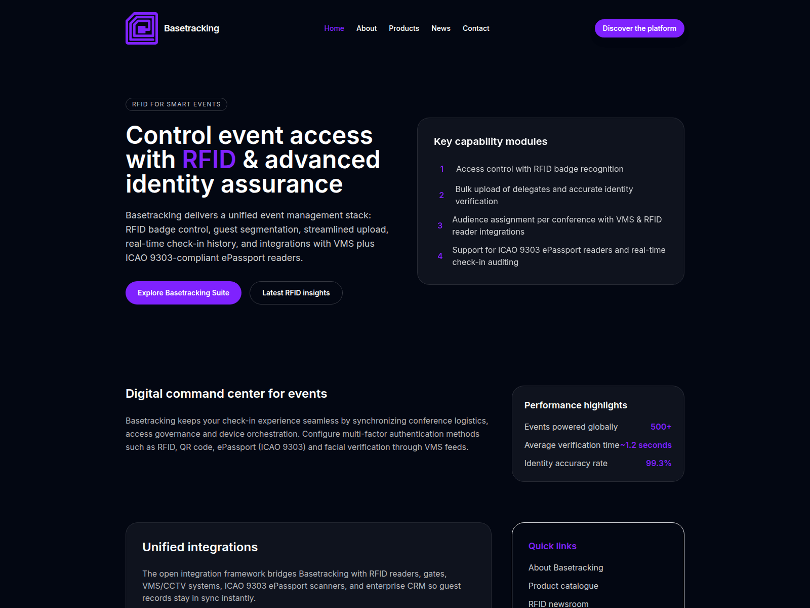 Screenshot of basetracking-landing.pages.dev
