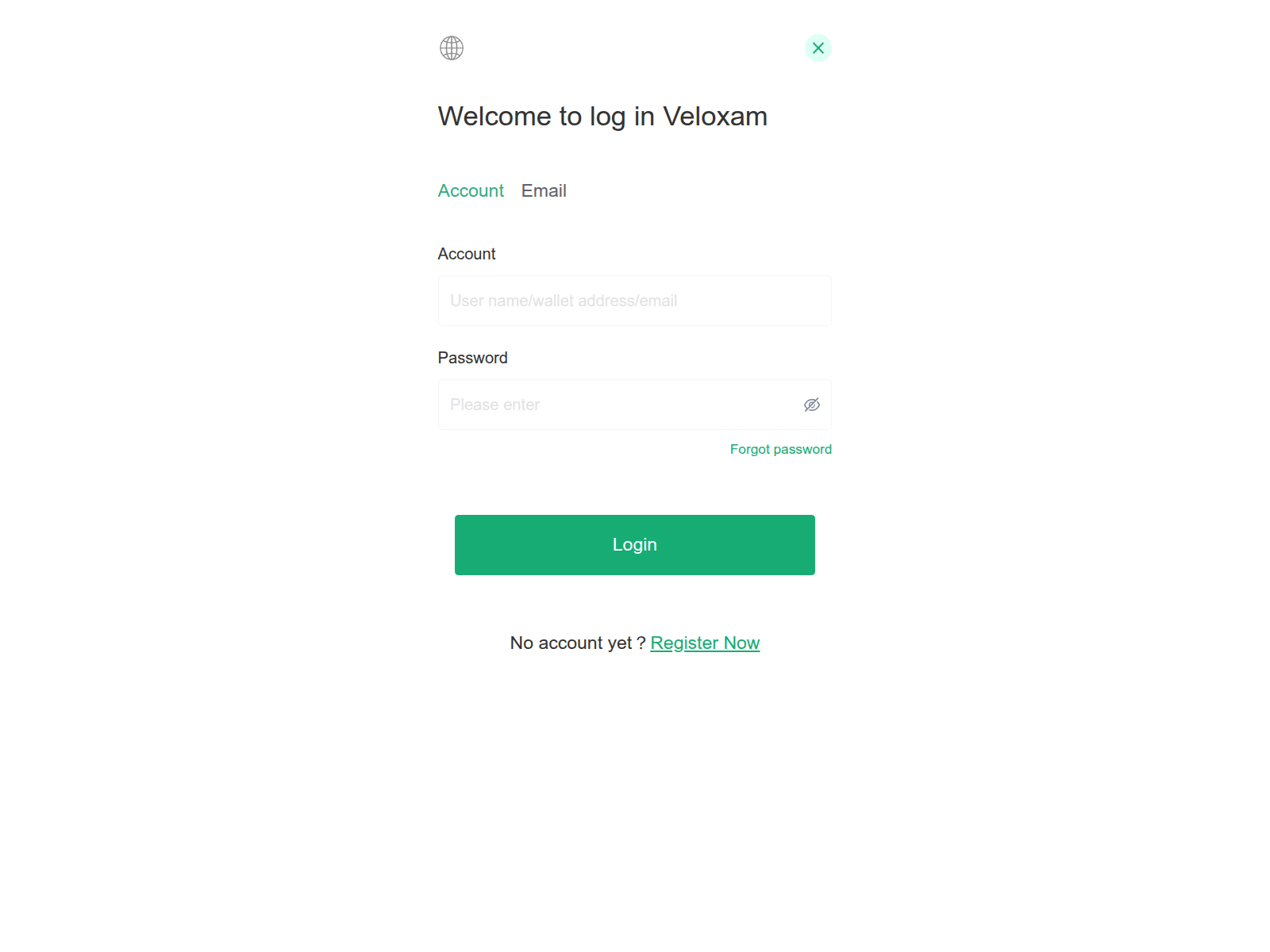 Screenshot of veloxam.io