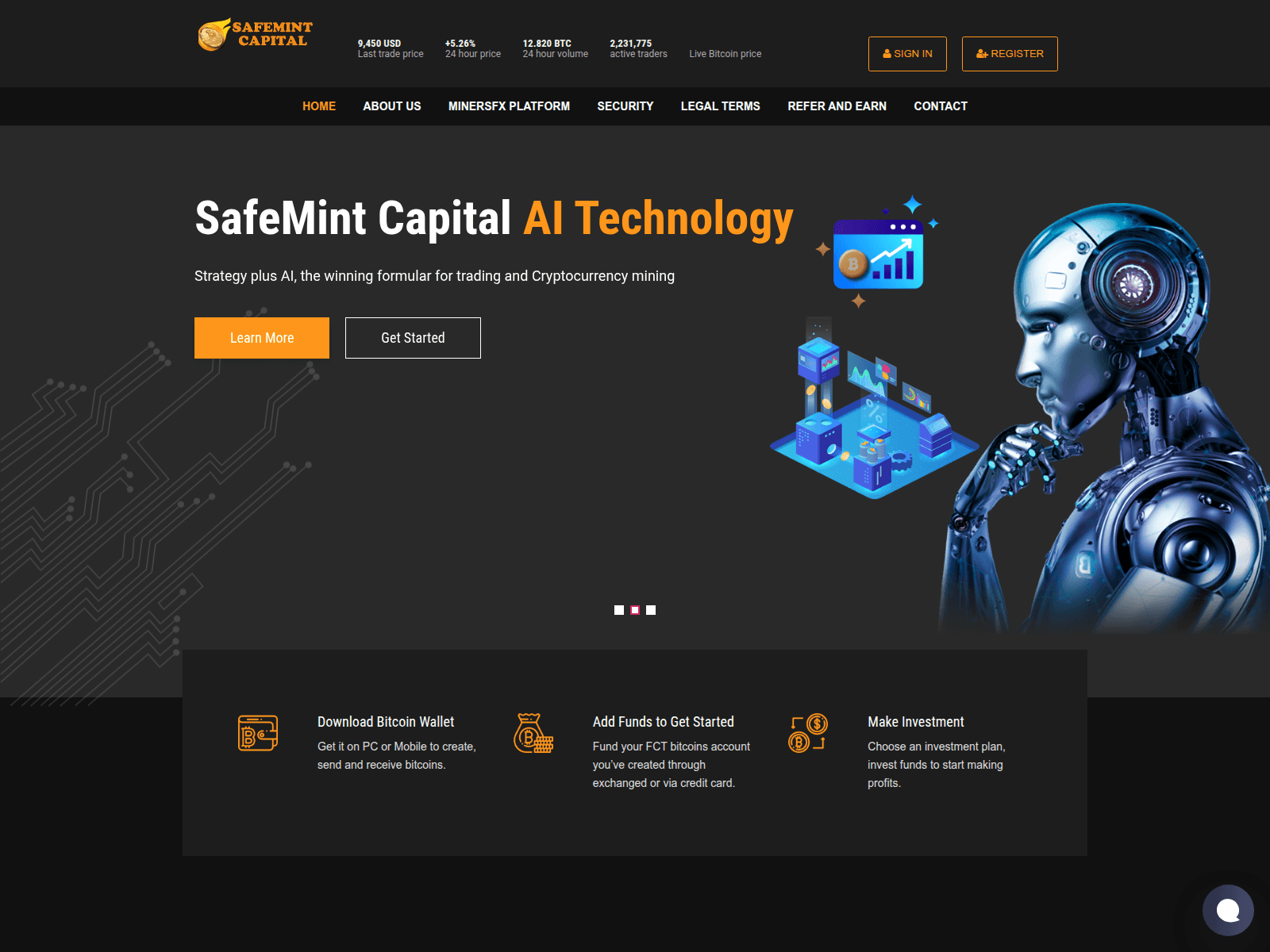 Screenshot of safemintcapital.com