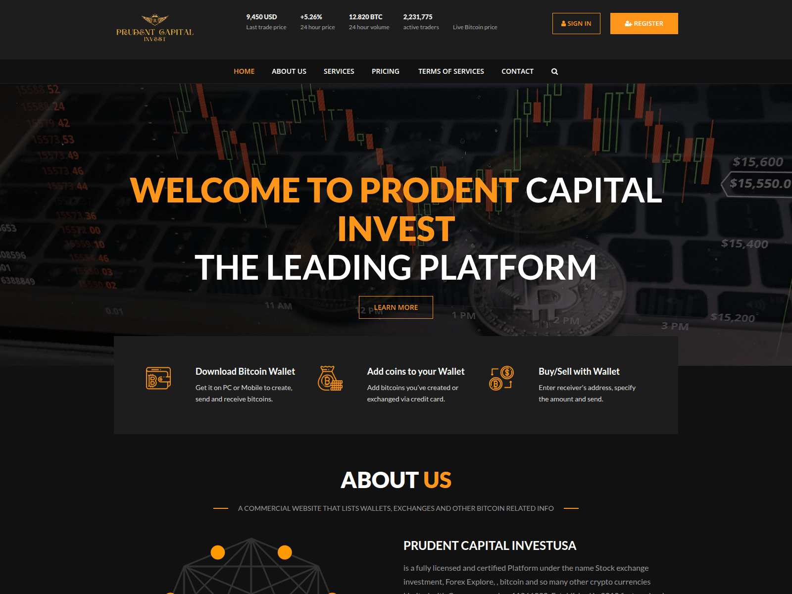Screenshot of prudentcapitalinvest.com