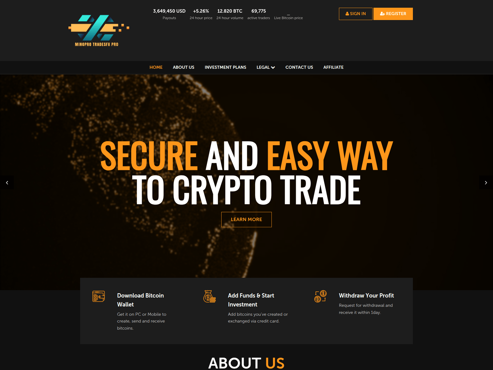 Screenshot of mtpctp.trodbn.com