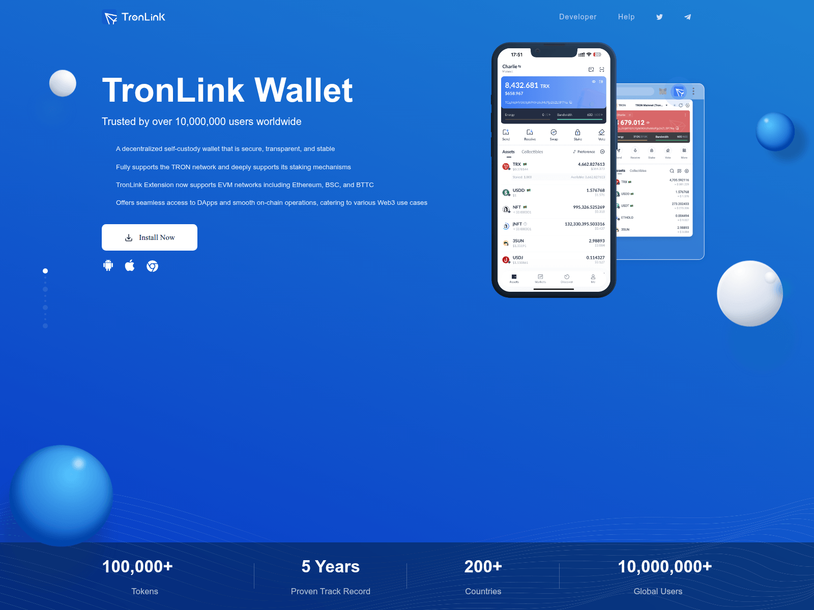 Screenshot of tronlinkcn.info