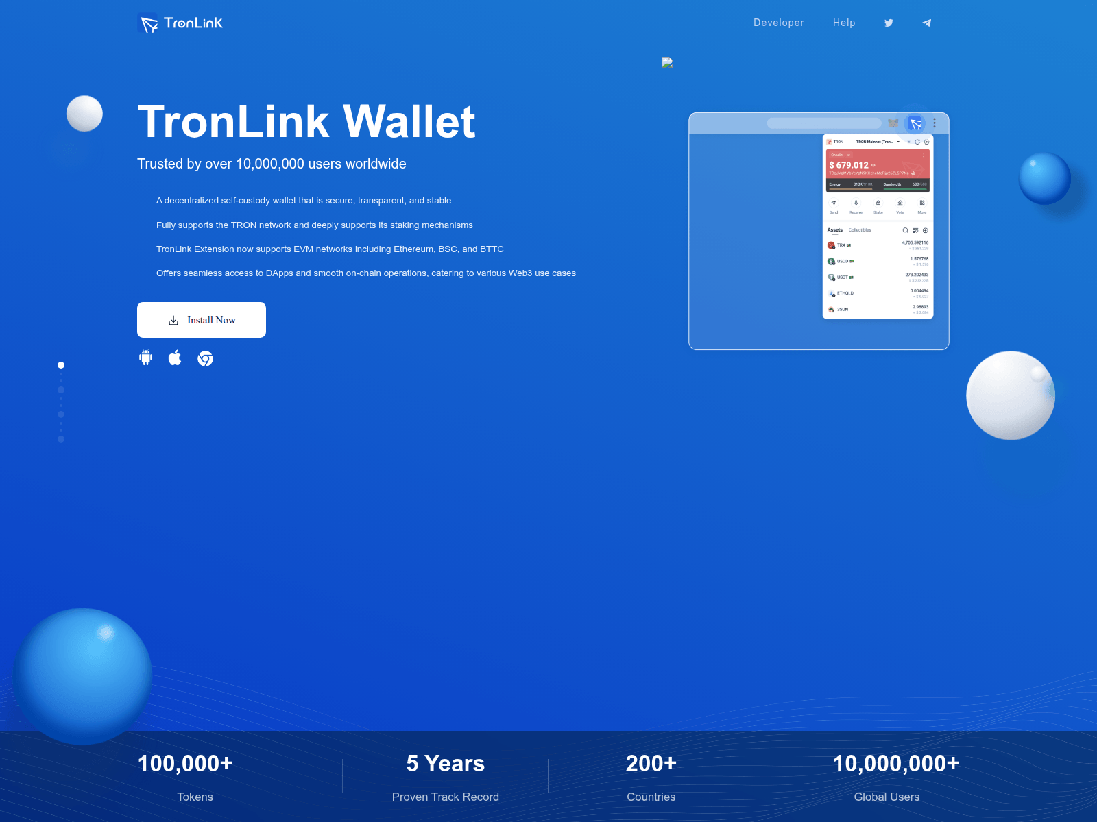 Screenshot of tronlink4.com