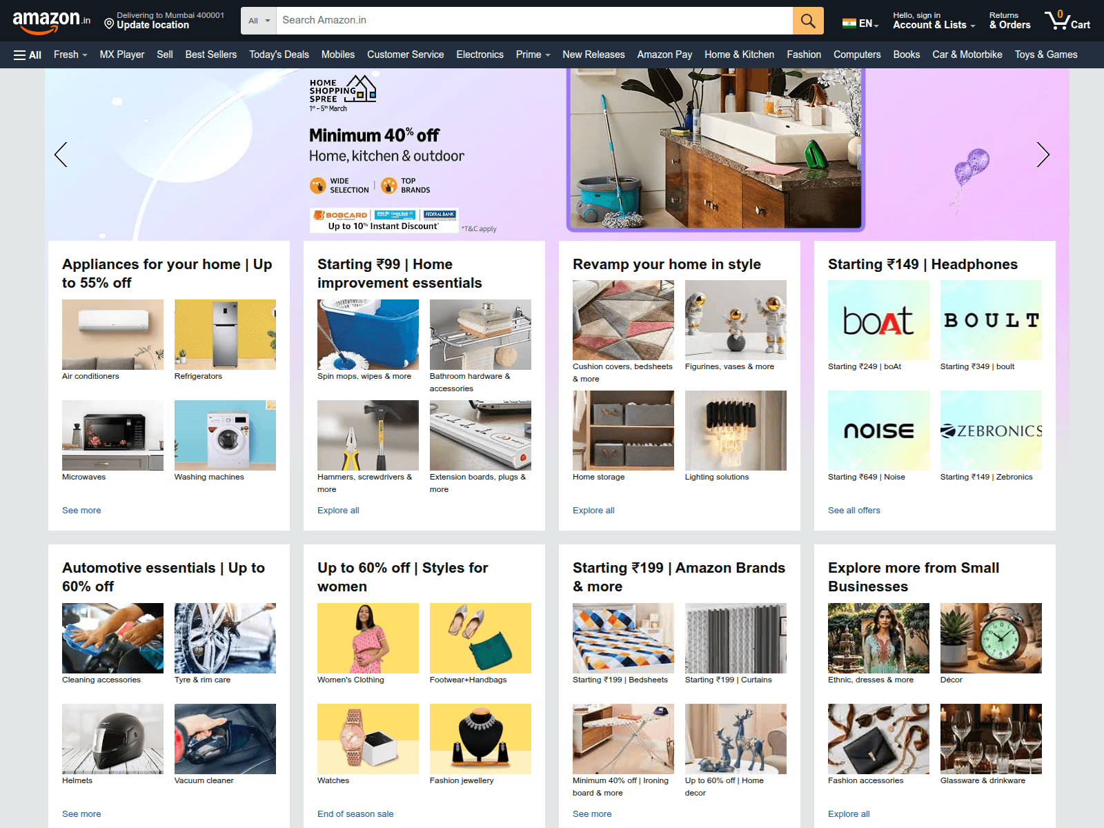 Screenshot of amazon-clone-ten-rust.vercel.app