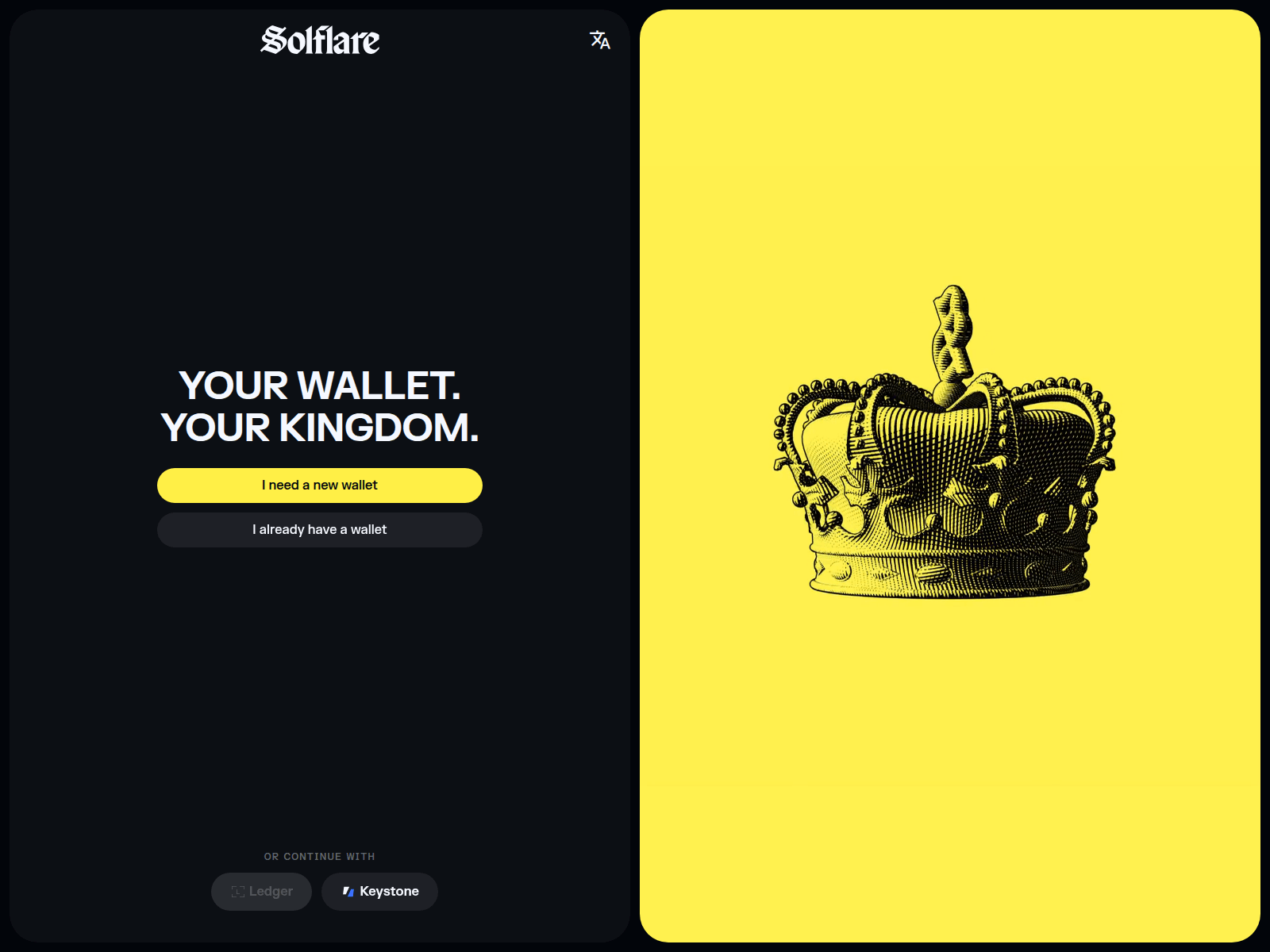 Screenshot of solflare.web-sys.at
