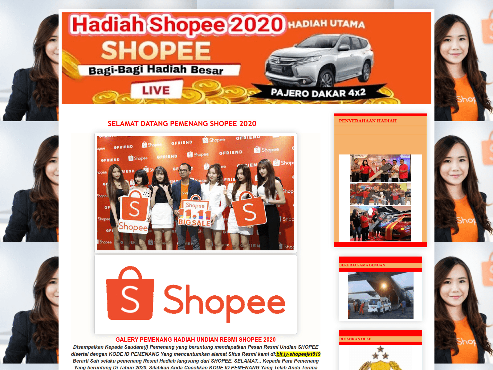 Screenshot of shopeejkt619.blogspot.com
