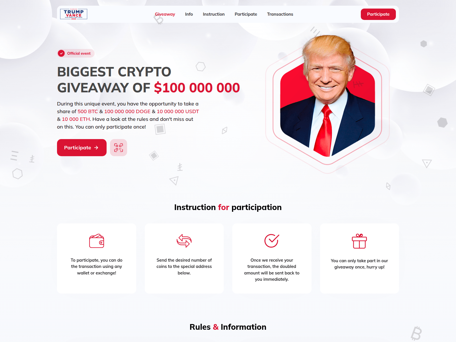Screenshot of president-day.ltd