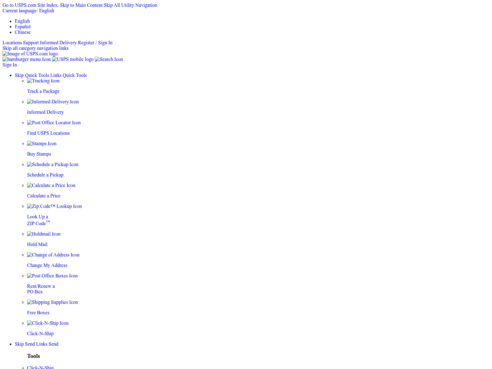 Screenshot of uspss.pages.dev