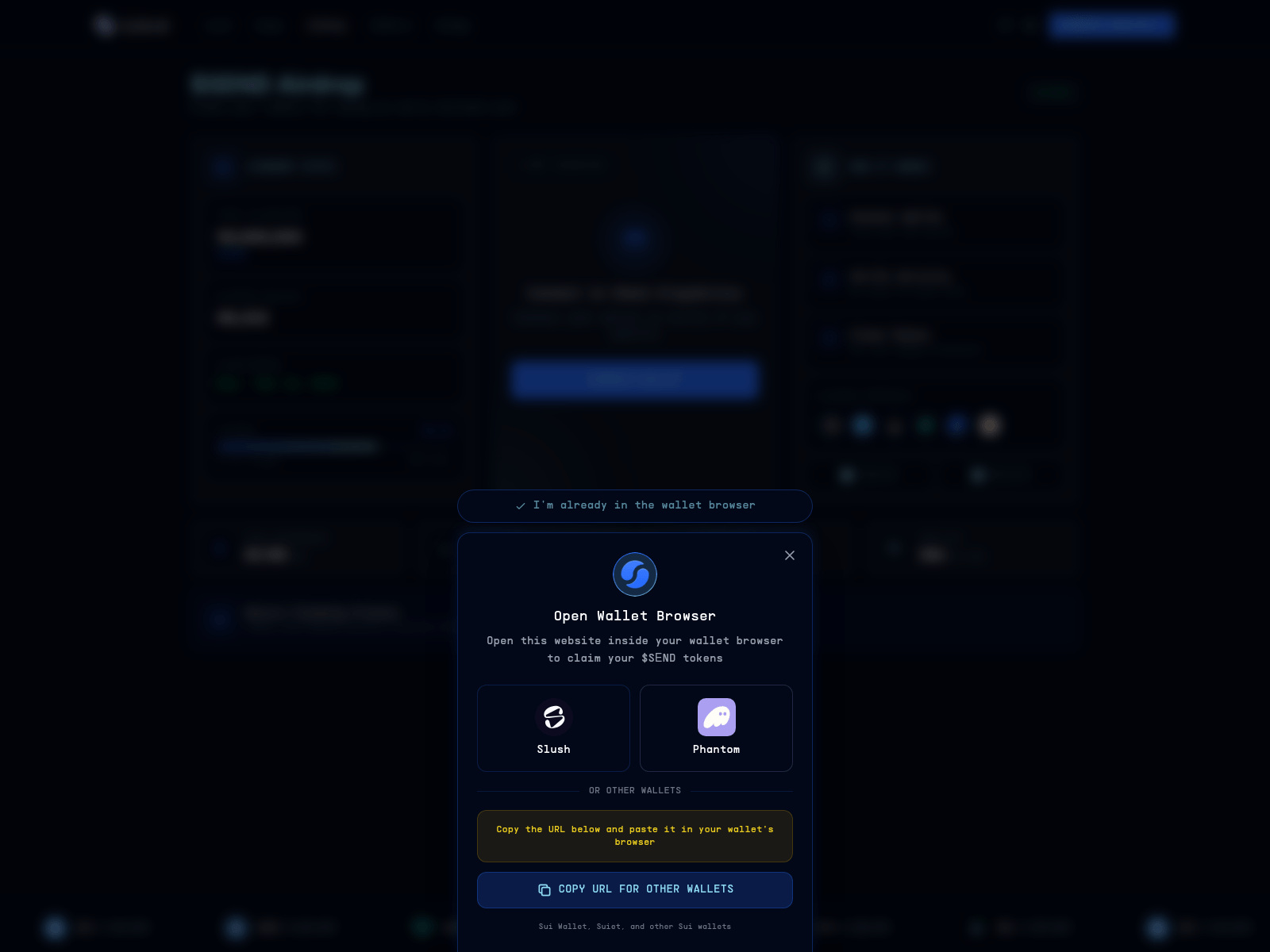 Screenshot of eligible-suilend.org