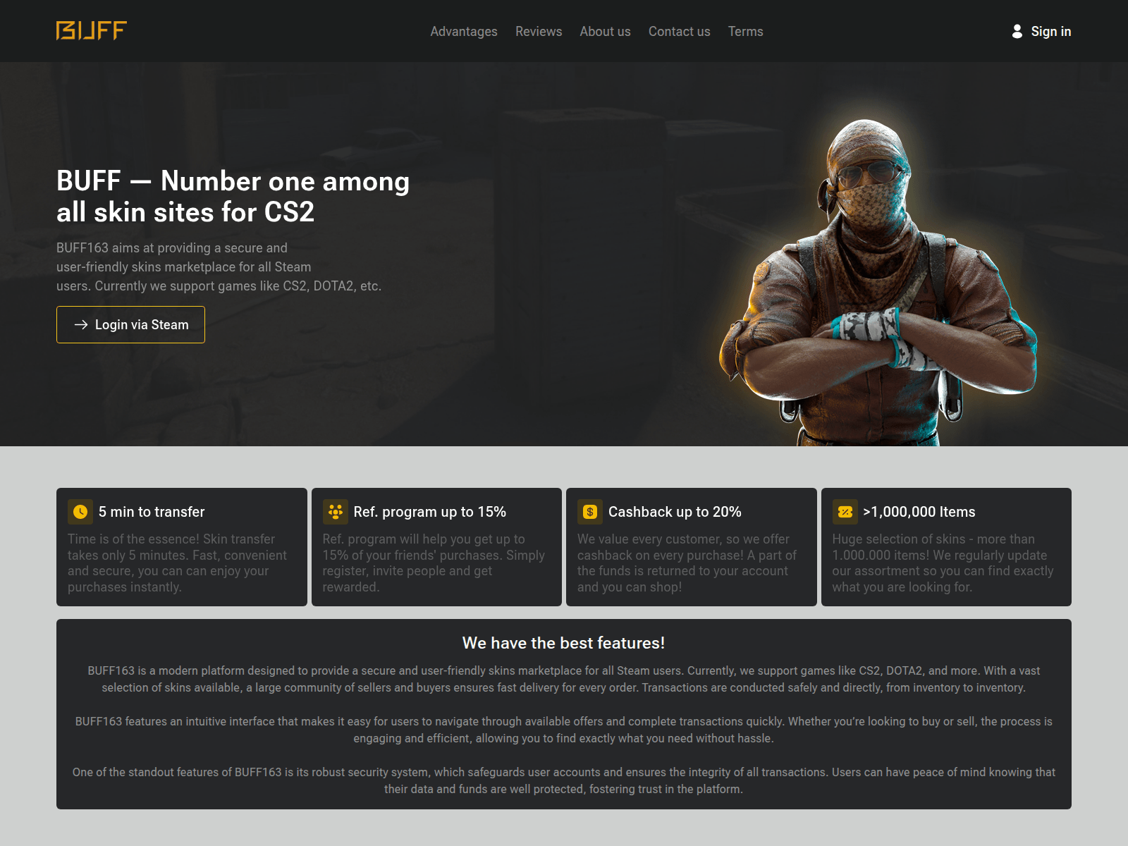 Screenshot of buif163.com