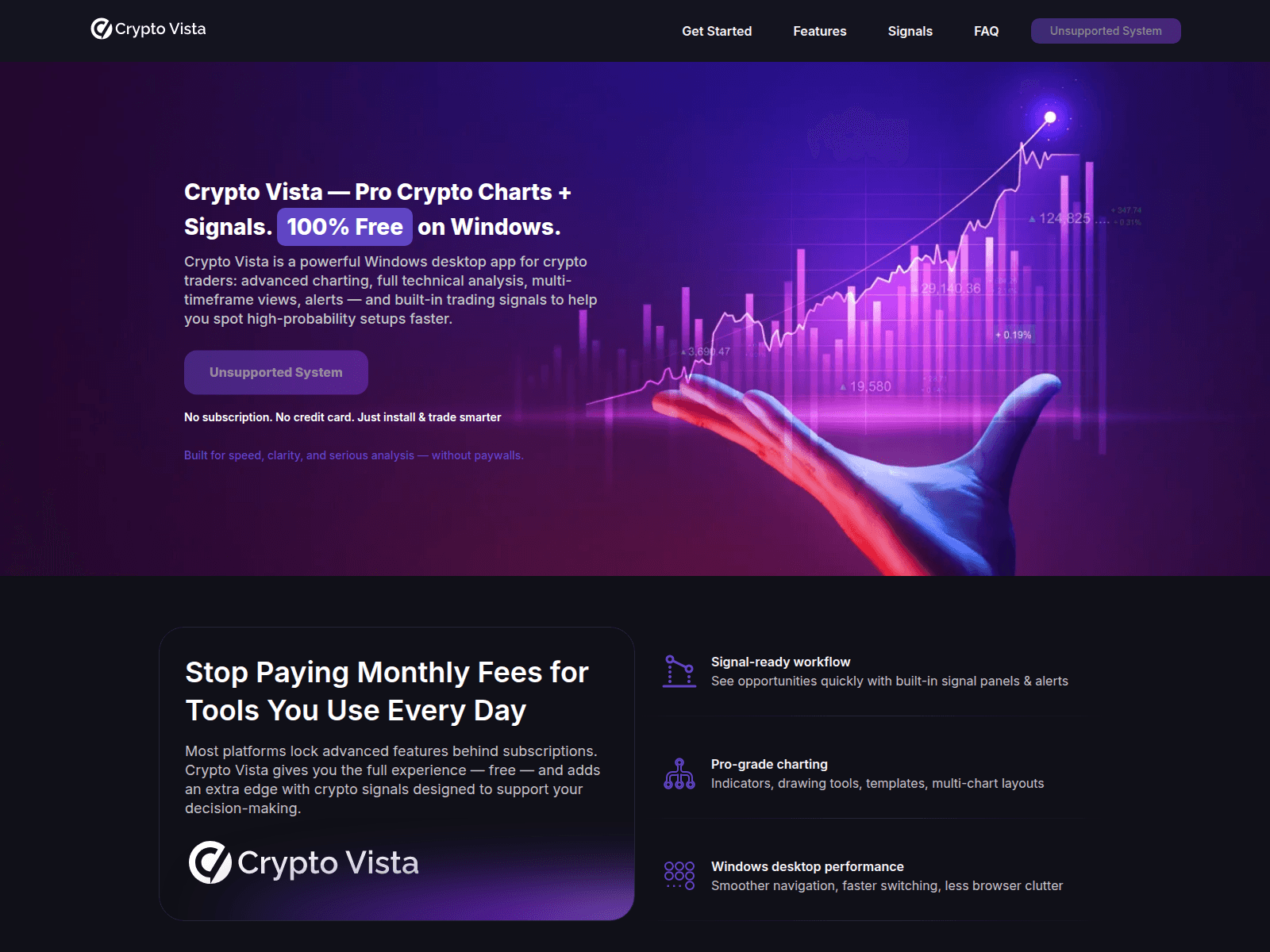 Screenshot of cvistaapp.com