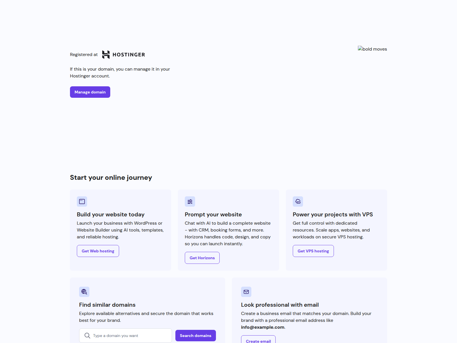Screenshot of tan-frog-637510.hostingersite.com