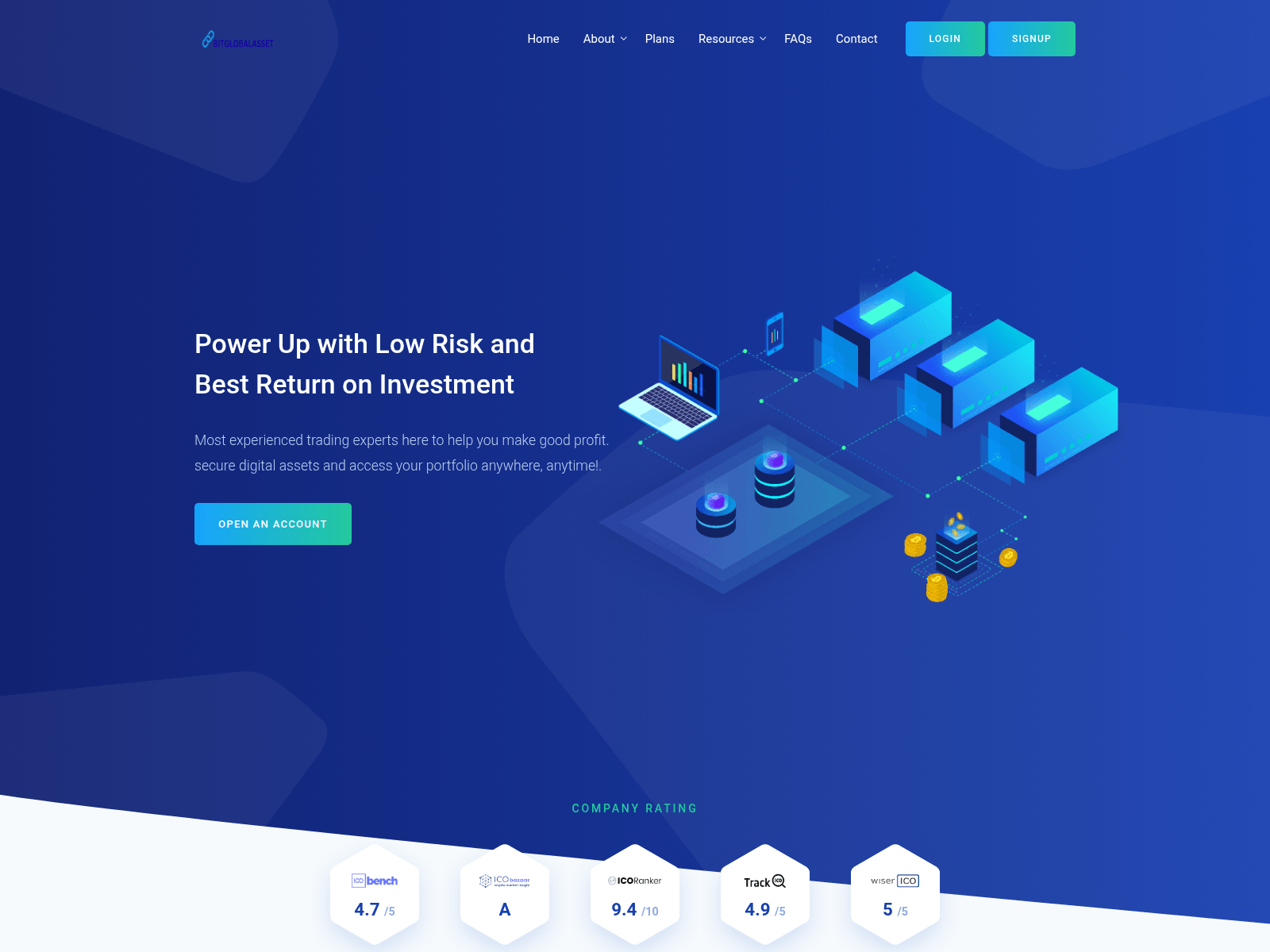 Screenshot of bitglobalassetltd.com