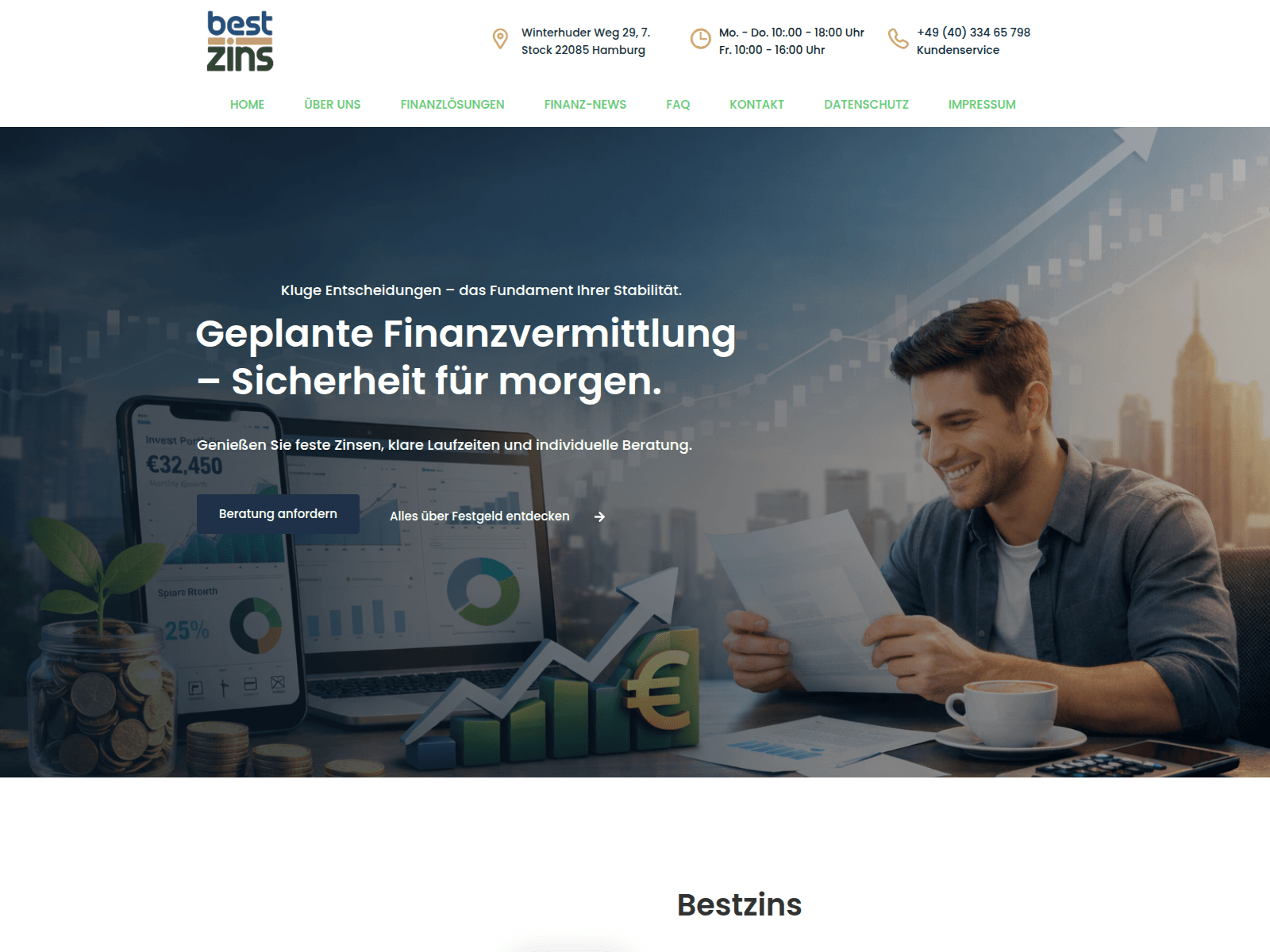 Screenshot of bestzins-online.com