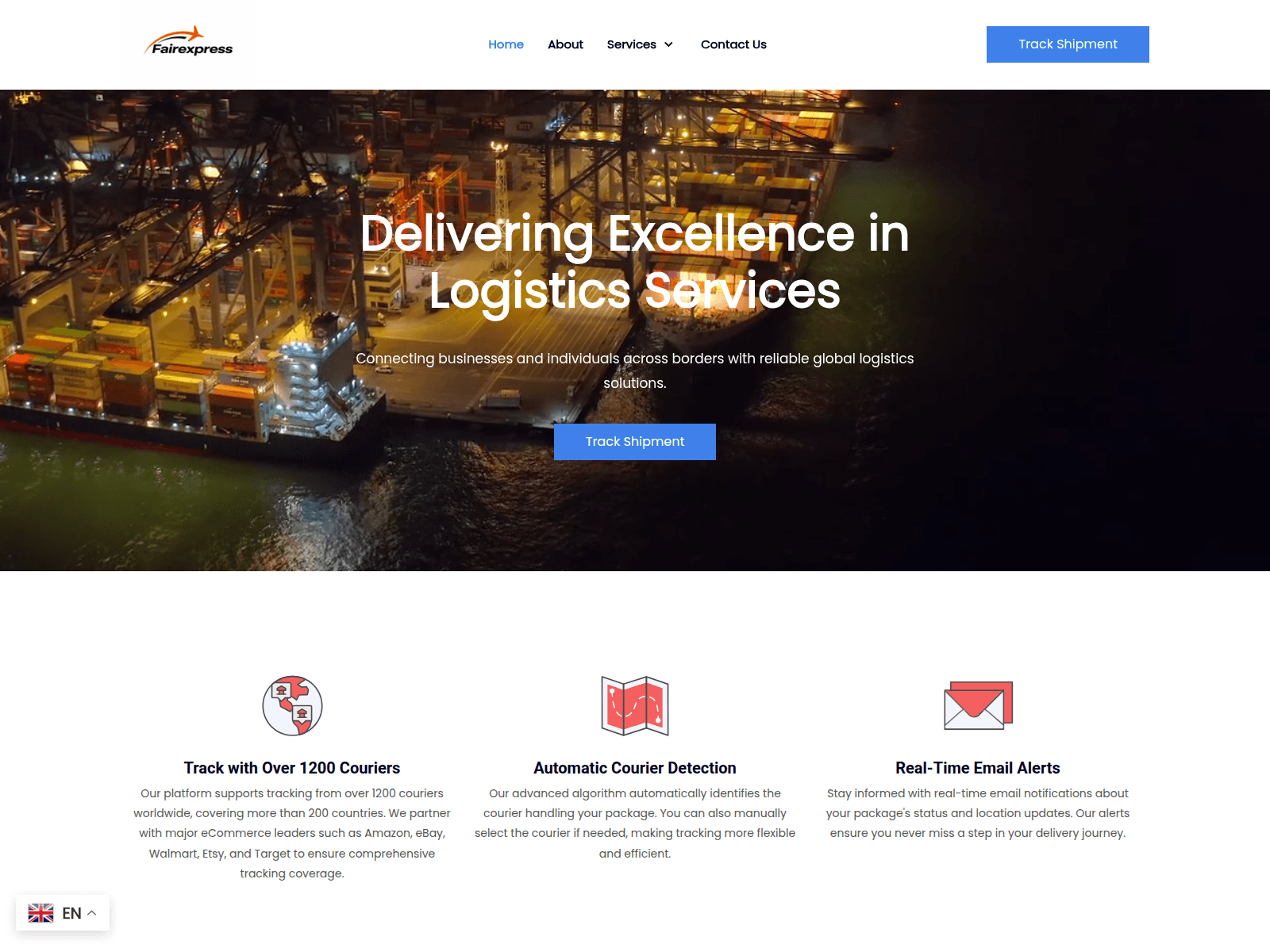 Forensic screenshot of fairexpresslogistic.com