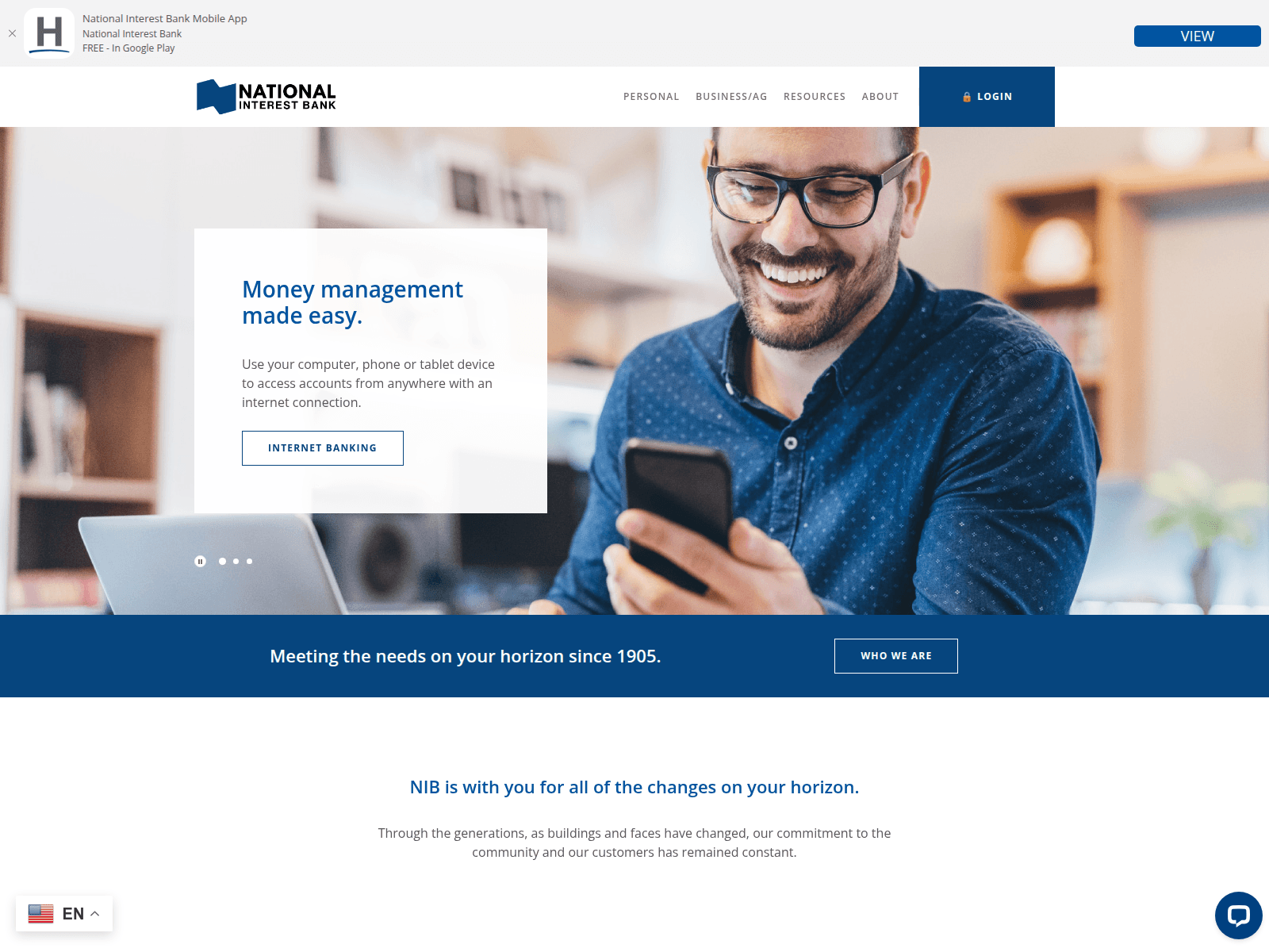 Screenshot of nationalinterestbnk.com