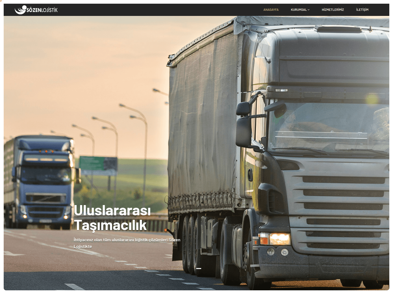 Screenshot of sozenlojistik.com.tr.doramedya.com