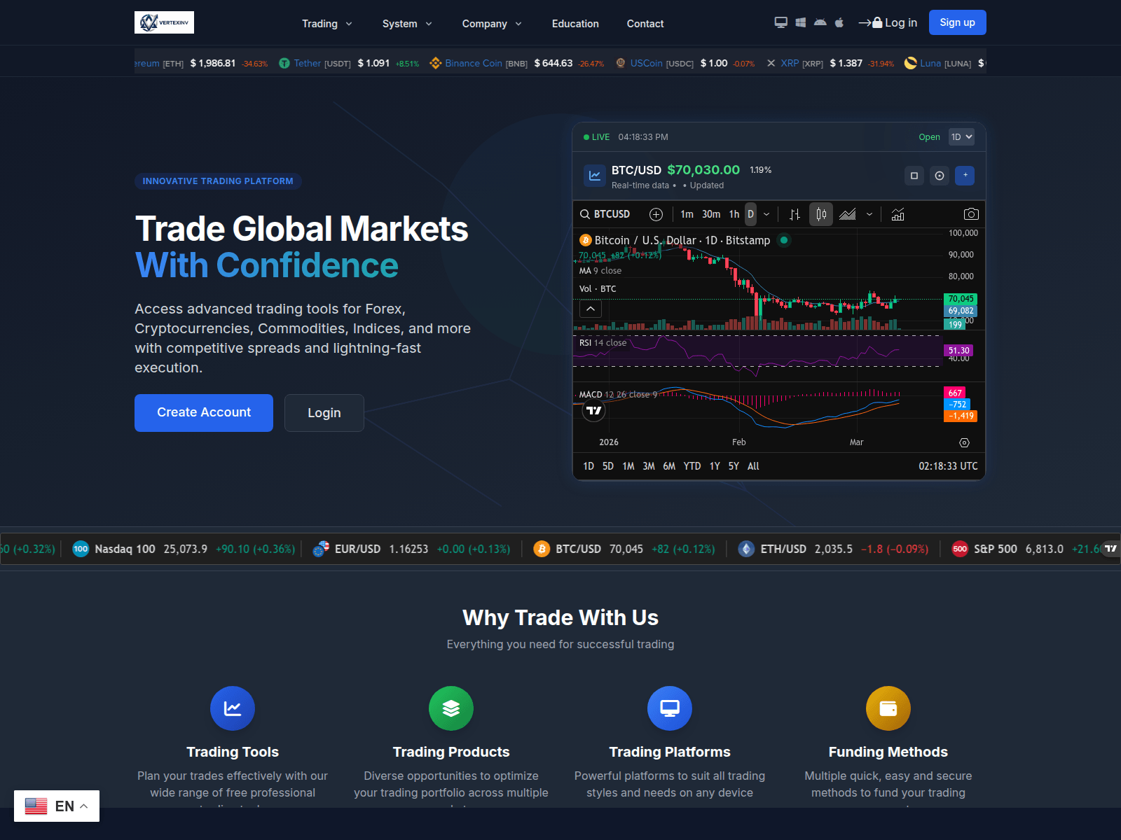 Screenshot of vertexinv.xyz