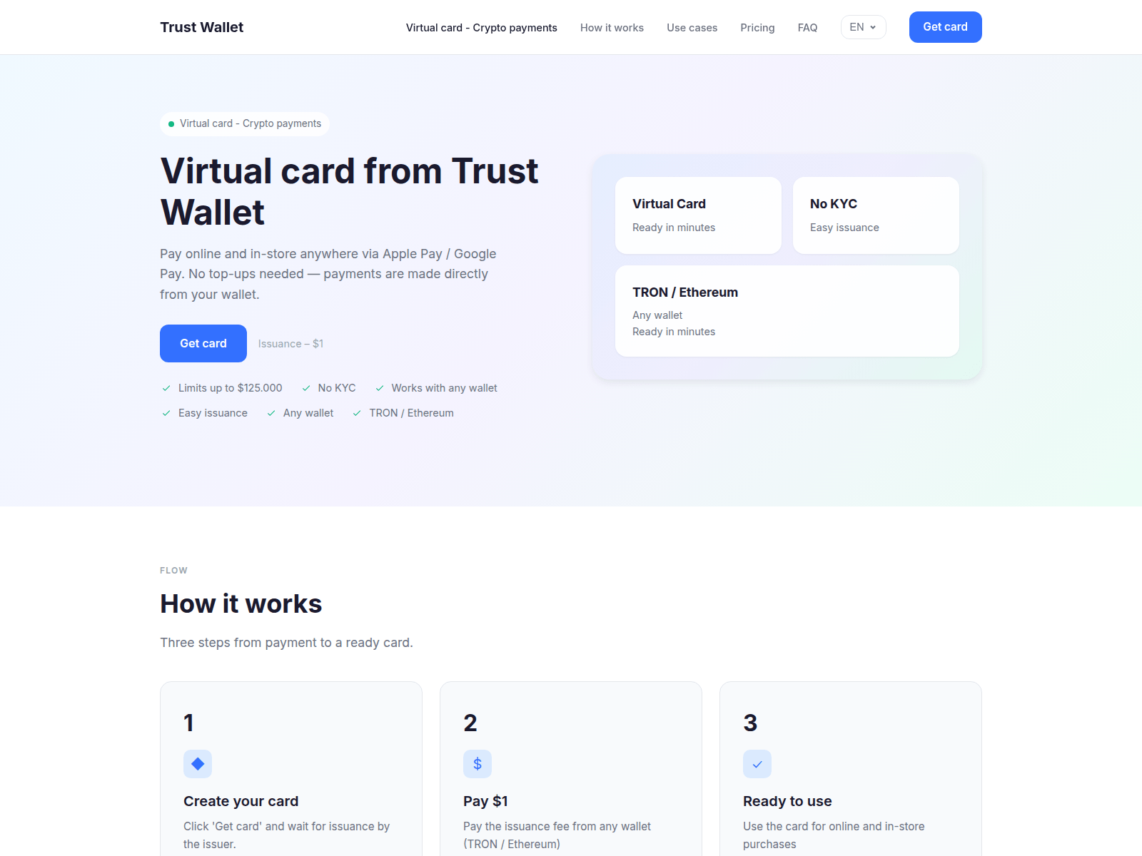 Screenshot of trustcard.uno